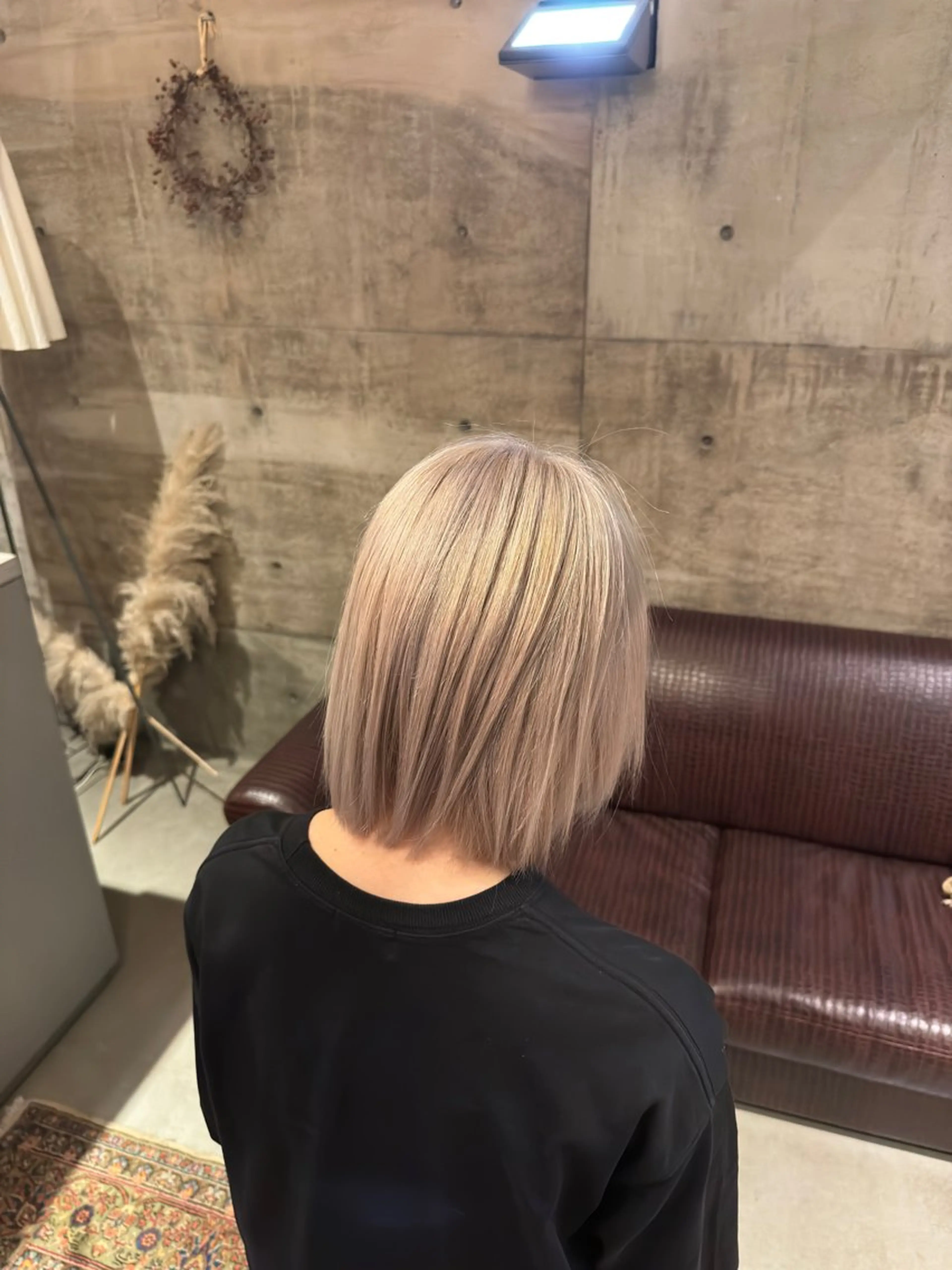 ミディアム カラー ヘアカラー トリートメント 中村 空のヘアスタイル