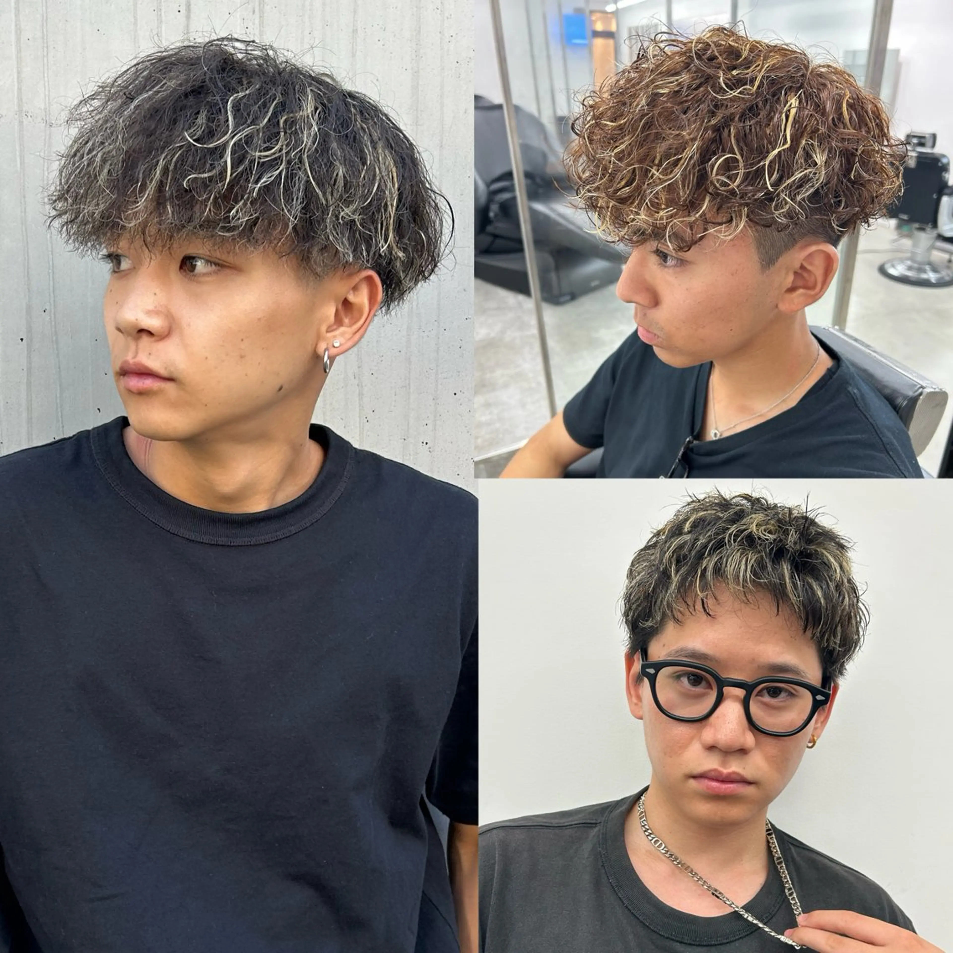 カラー パーマ メンズ カット ヘアカラー パーマ 安達 脩人のヘアスタイル