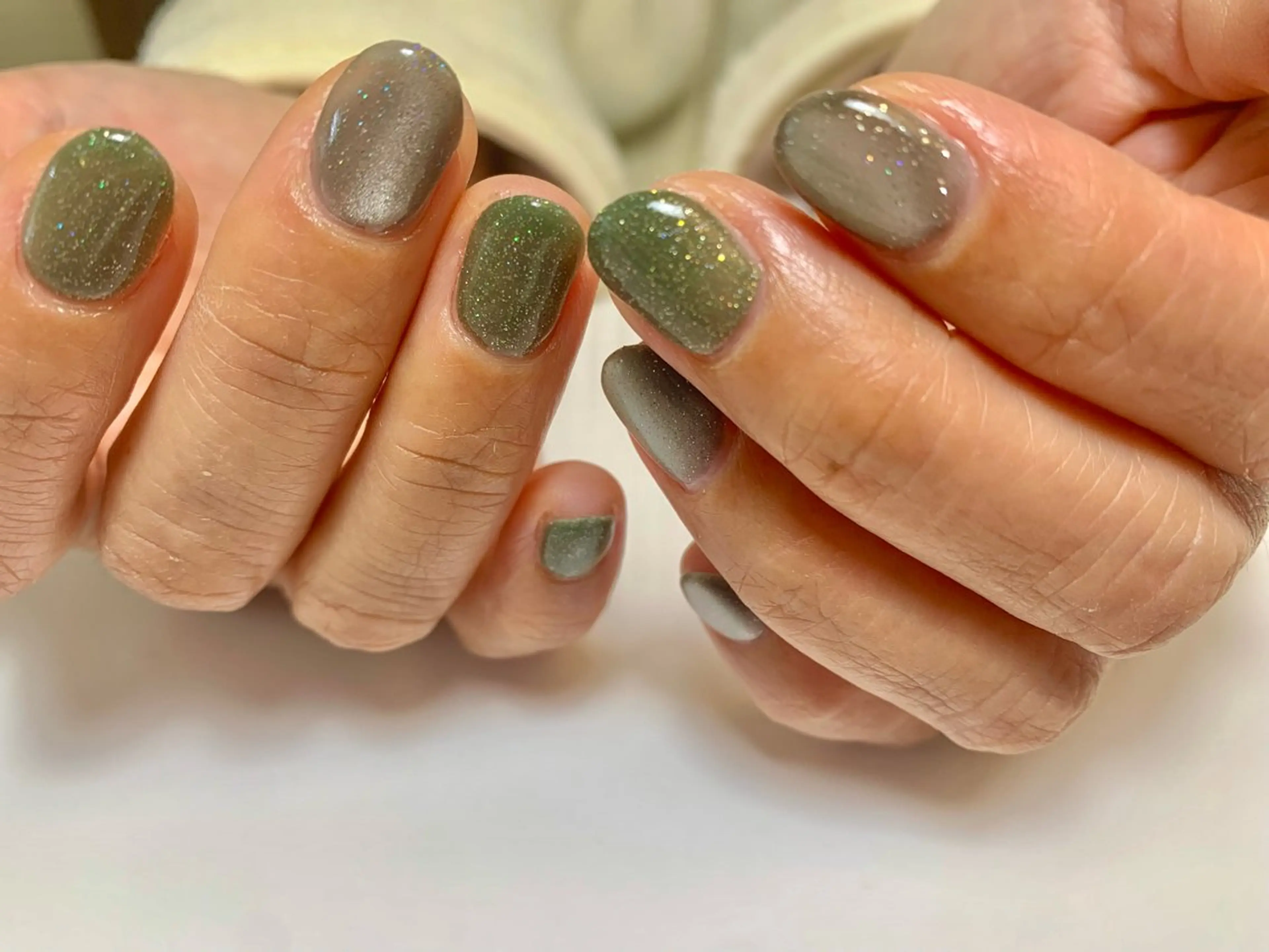 ネイル ラメ(グリッター) マグネットネイル is.nail 🌷sonokoのネイルデザイン