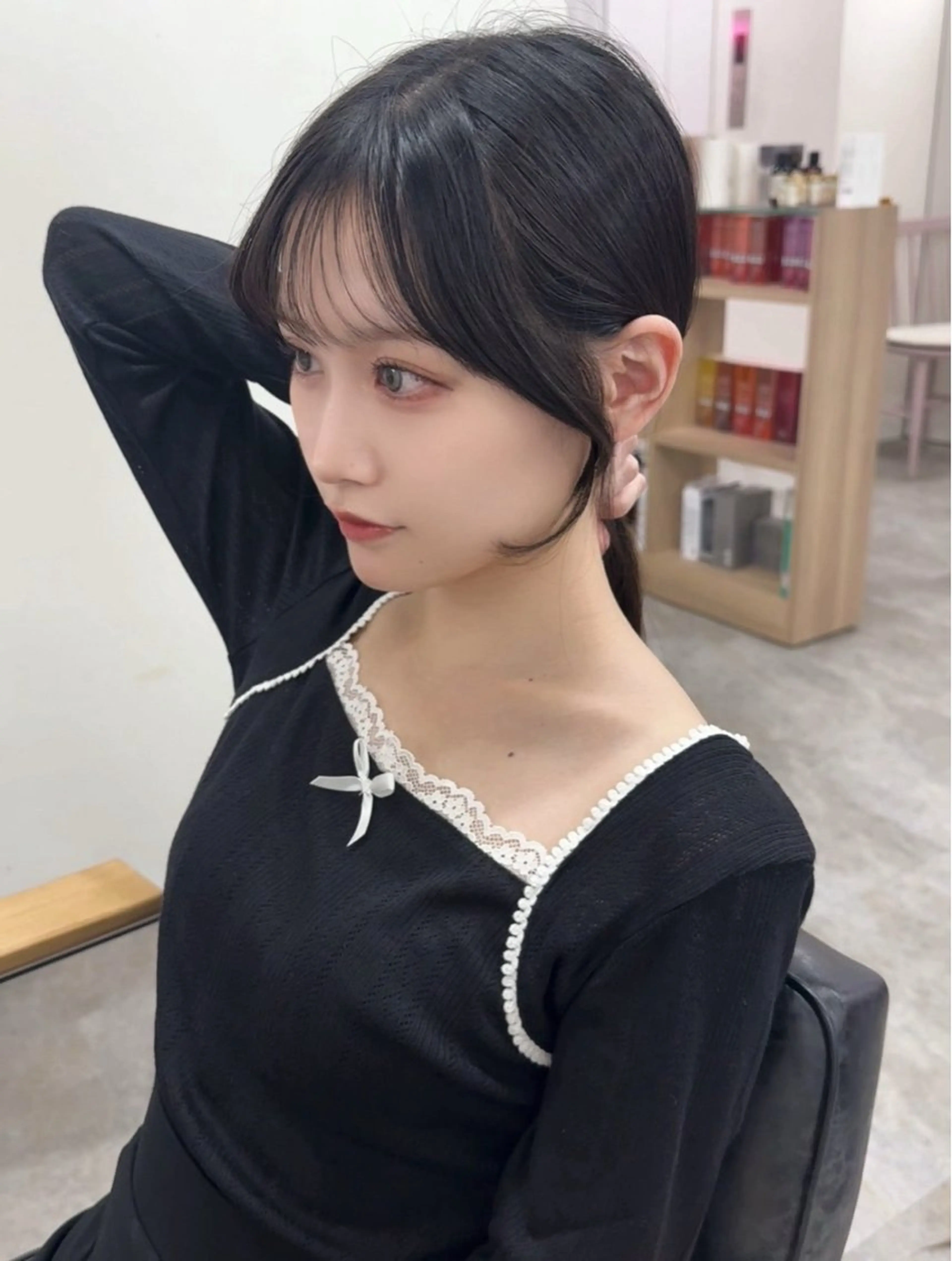 🫶【髪をまとめても可愛い】💕︎︎ 前髪&顔周りカットの写真