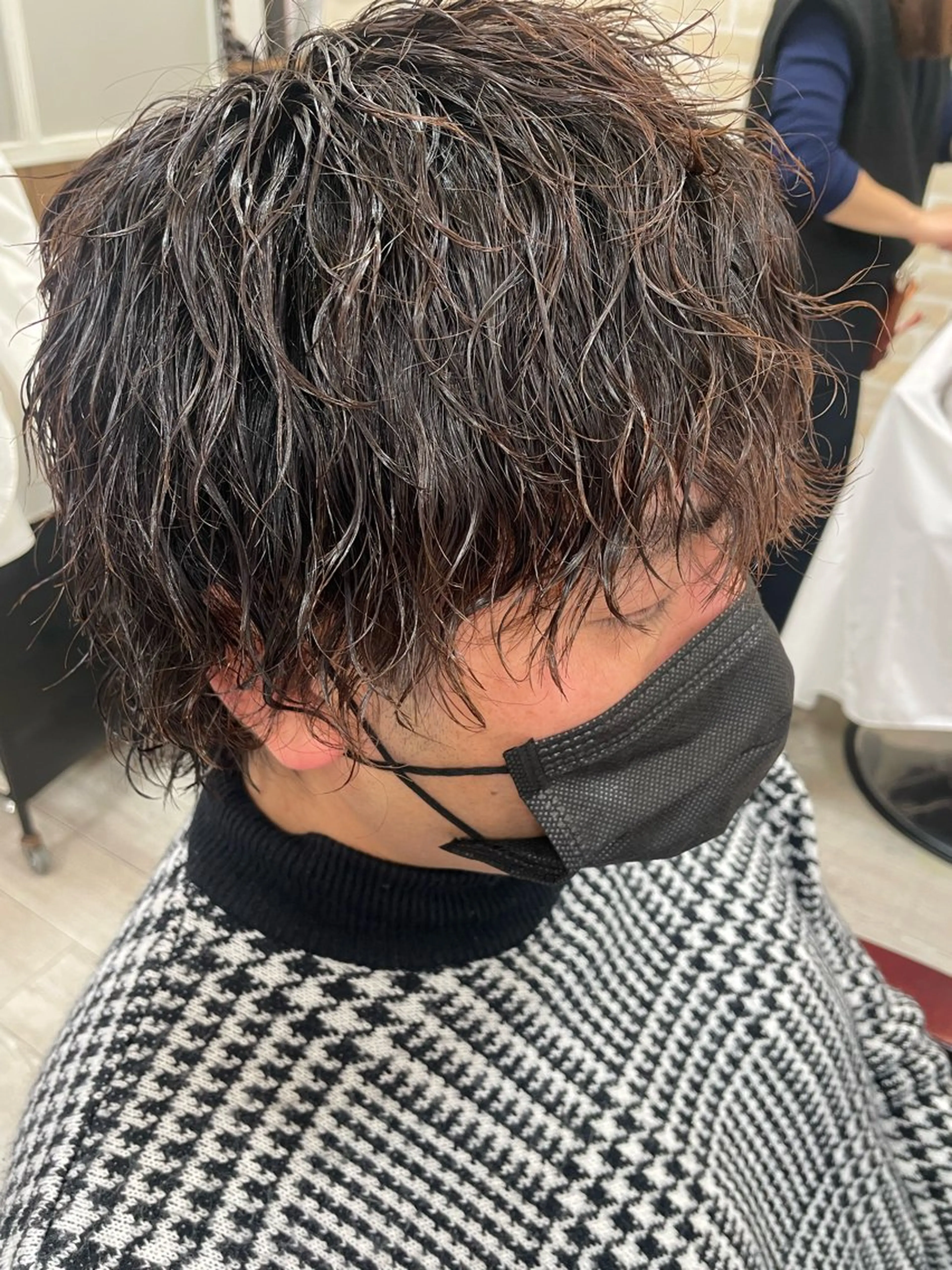 メンズ メンズパーマ パーマ💫縮毛矯正 KAYOのヘアスタイル