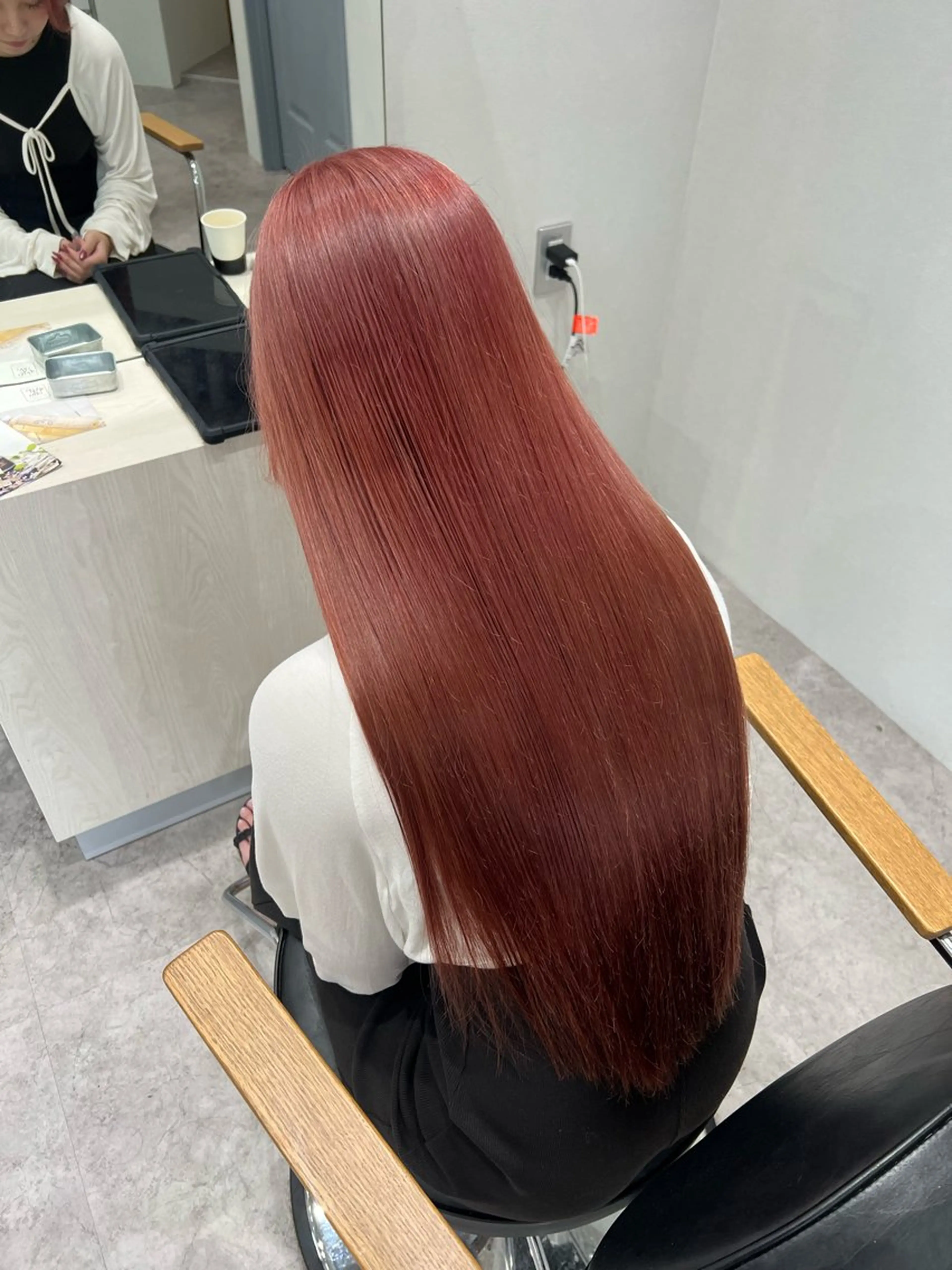 ロング カラー ベージュカラー ブリーチ ケアブリーチ デザインカラー ダブルカラー ヘアカラー SOYONなんば店 ／韓国風のヘアスタイル