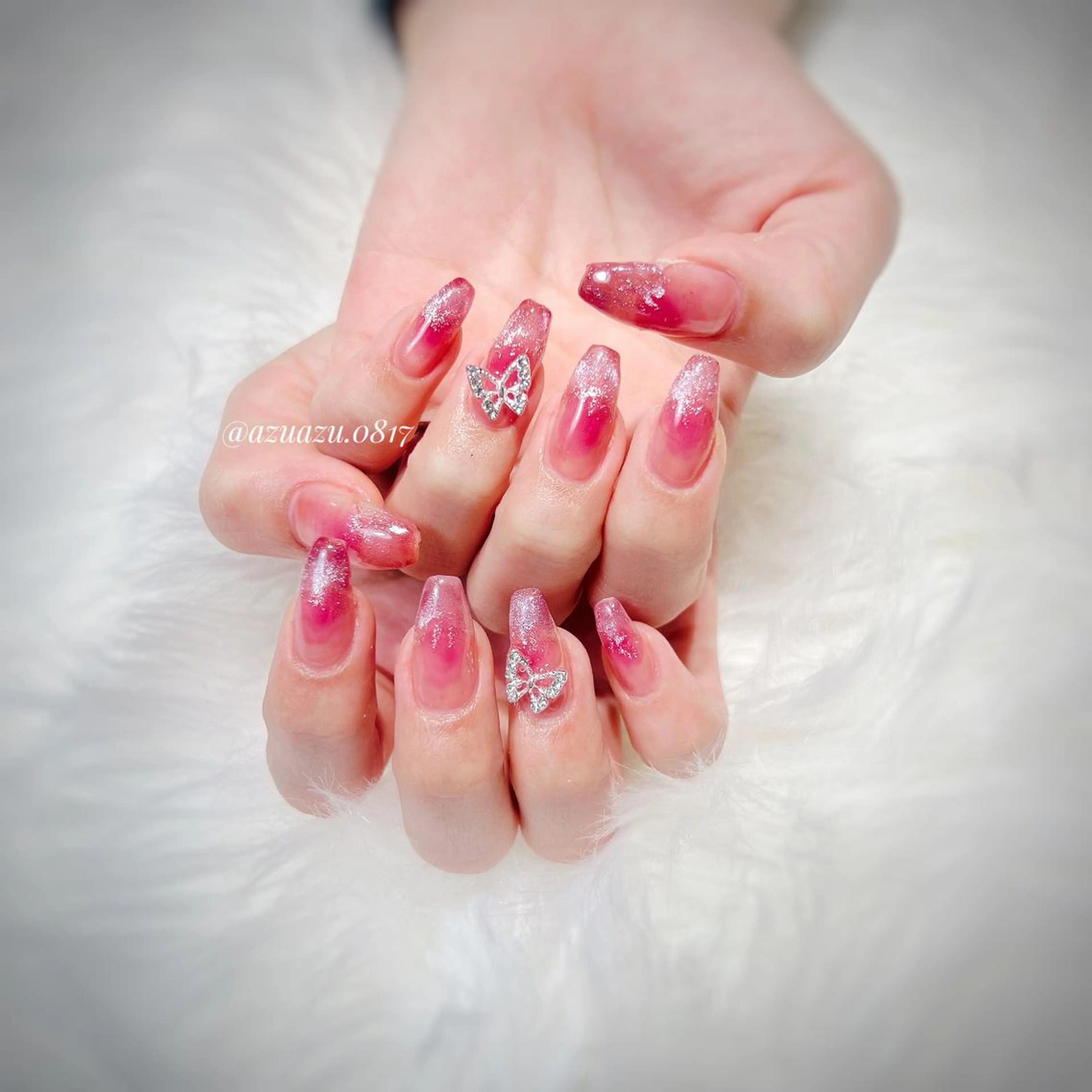 ネイル ジェルネイル ハンドネイル hair&nail ROOTS所属・ヘアメイク&ネイル ♥️Azuのネイルデザイン