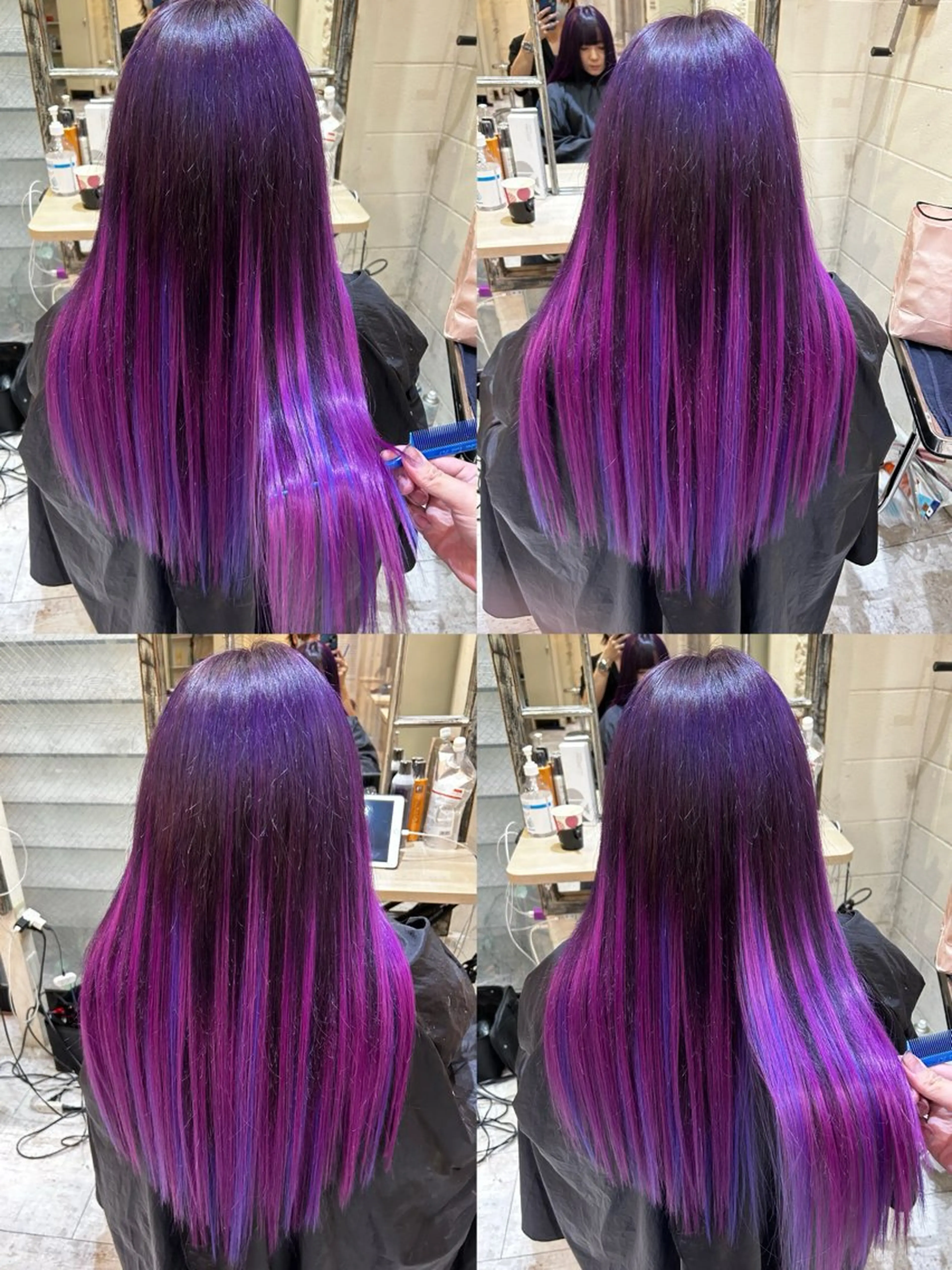 ロング カラー エクステ原宿 シンヤのヘアスタイル