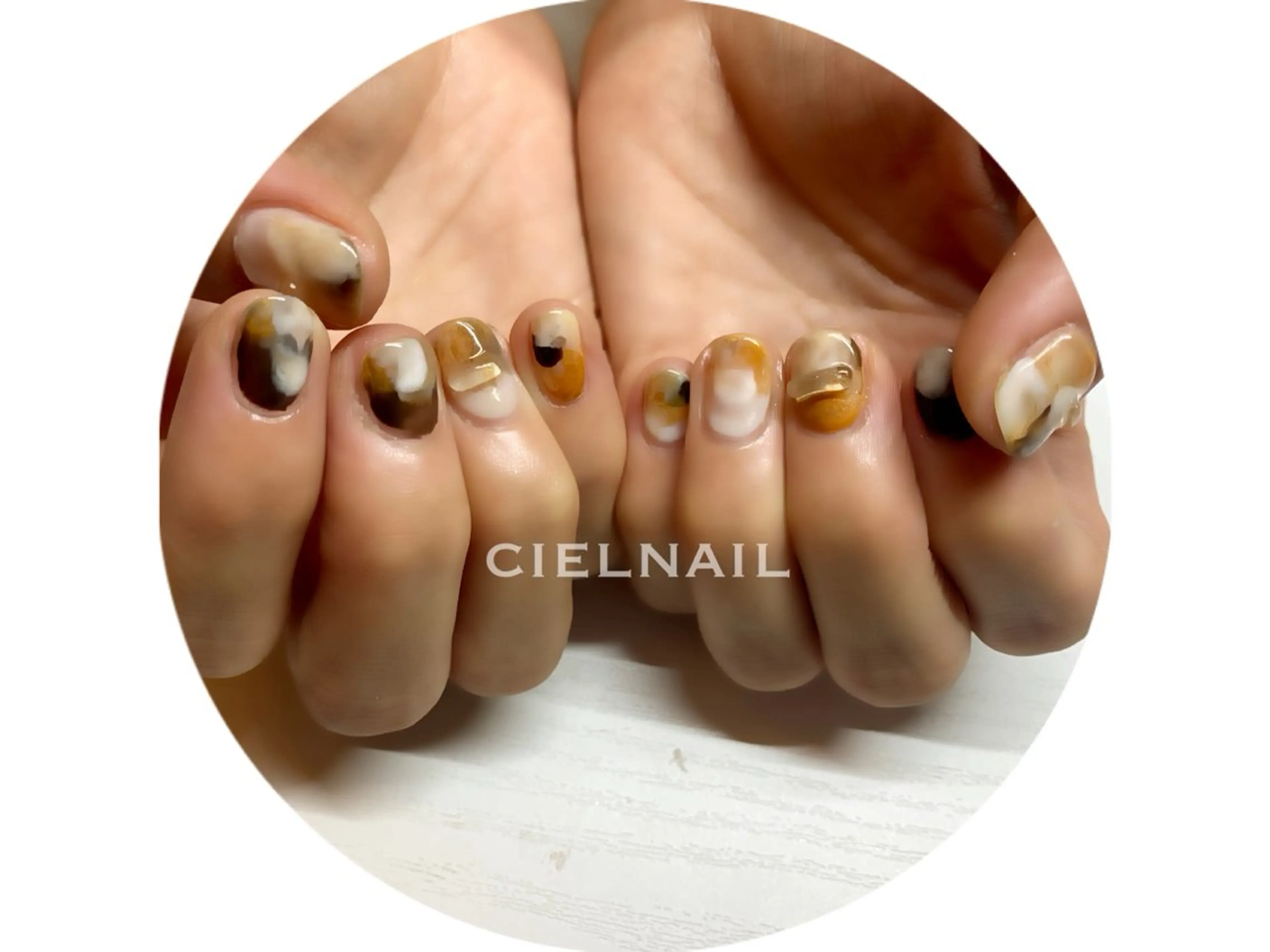 ショート ハンドネイル cielnail 祇園のネイルデザイン