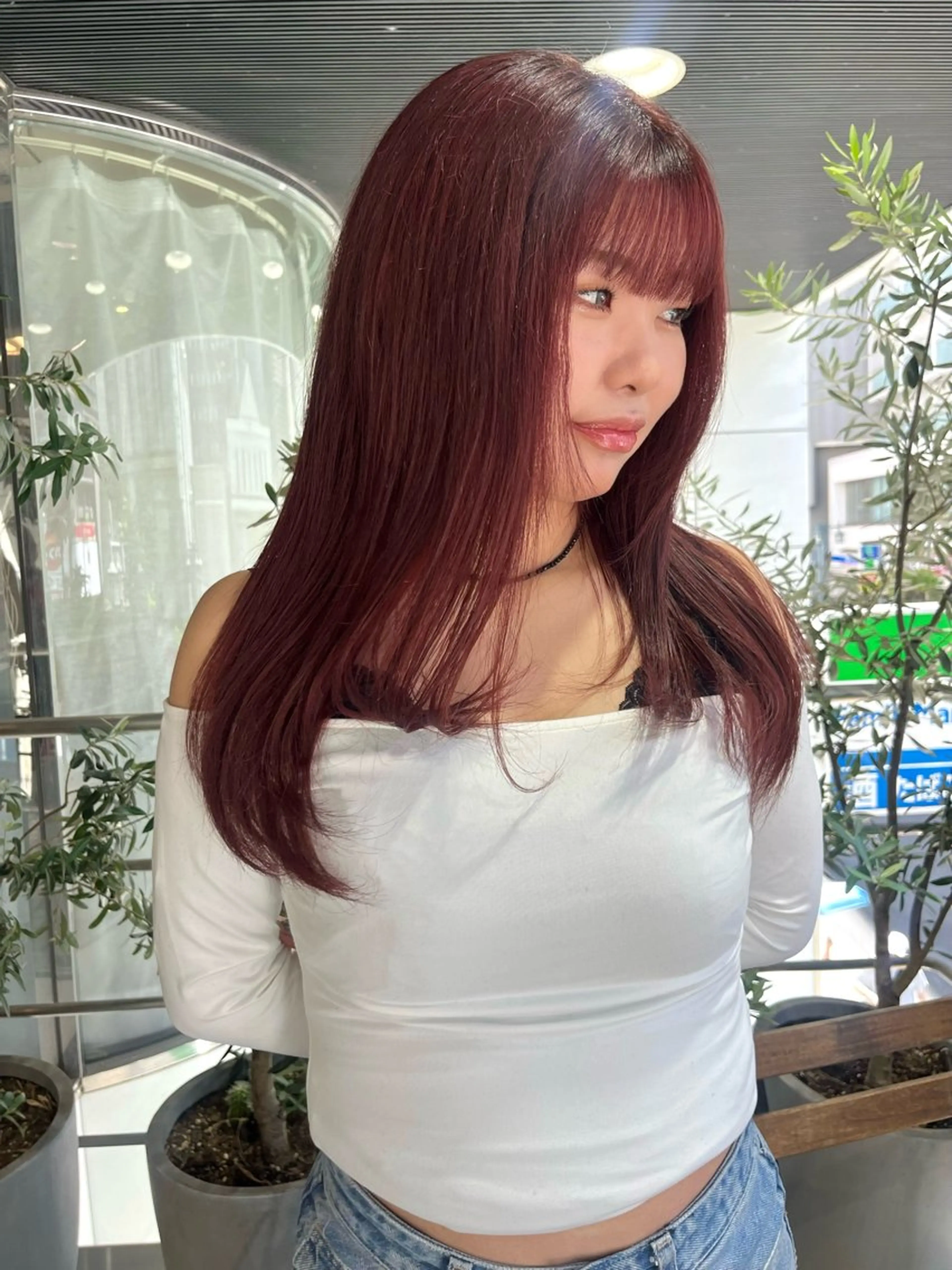 ロング カラー カット ヘアカラー 💖デザインカラー/ タダ ハナカ💖のヘアスタイル
