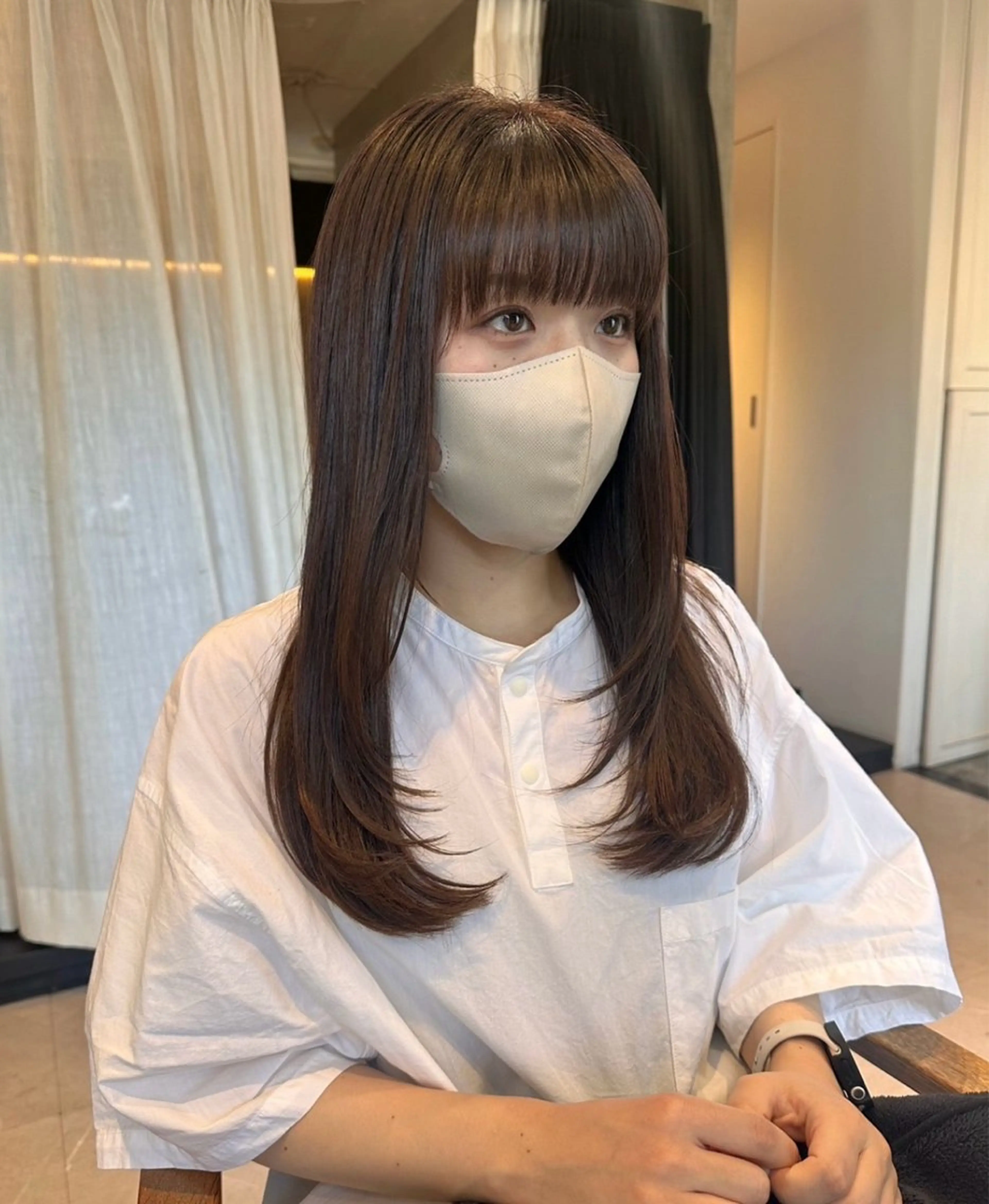 ロング 髪質改善 トリートメント ULTOWA🩵 佐取歩のヘアスタイル