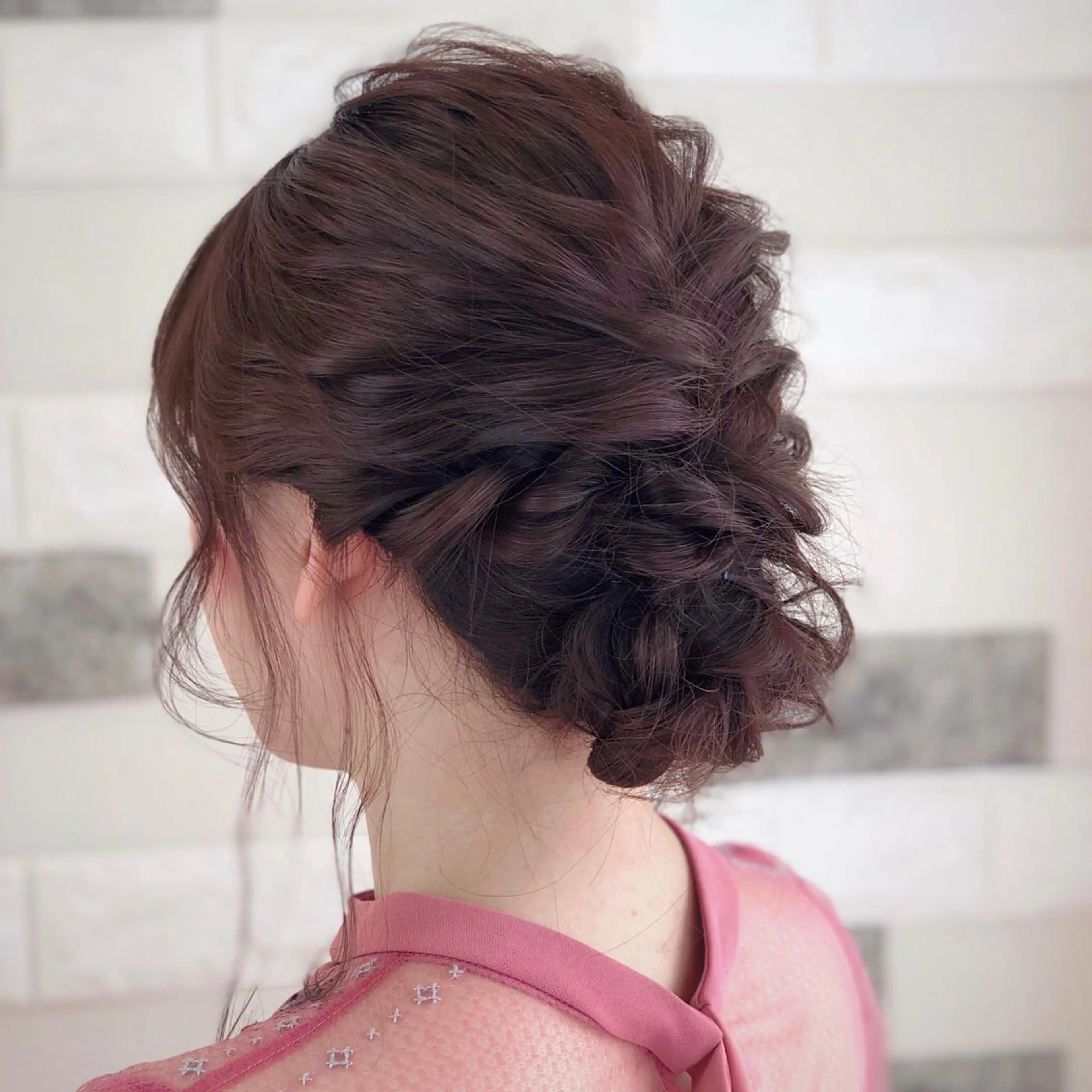セミロング ヘアアレンジ ヘアセット これた🧸ヘアメ職人 ♡髪質改善♡カラーのヘアスタイル