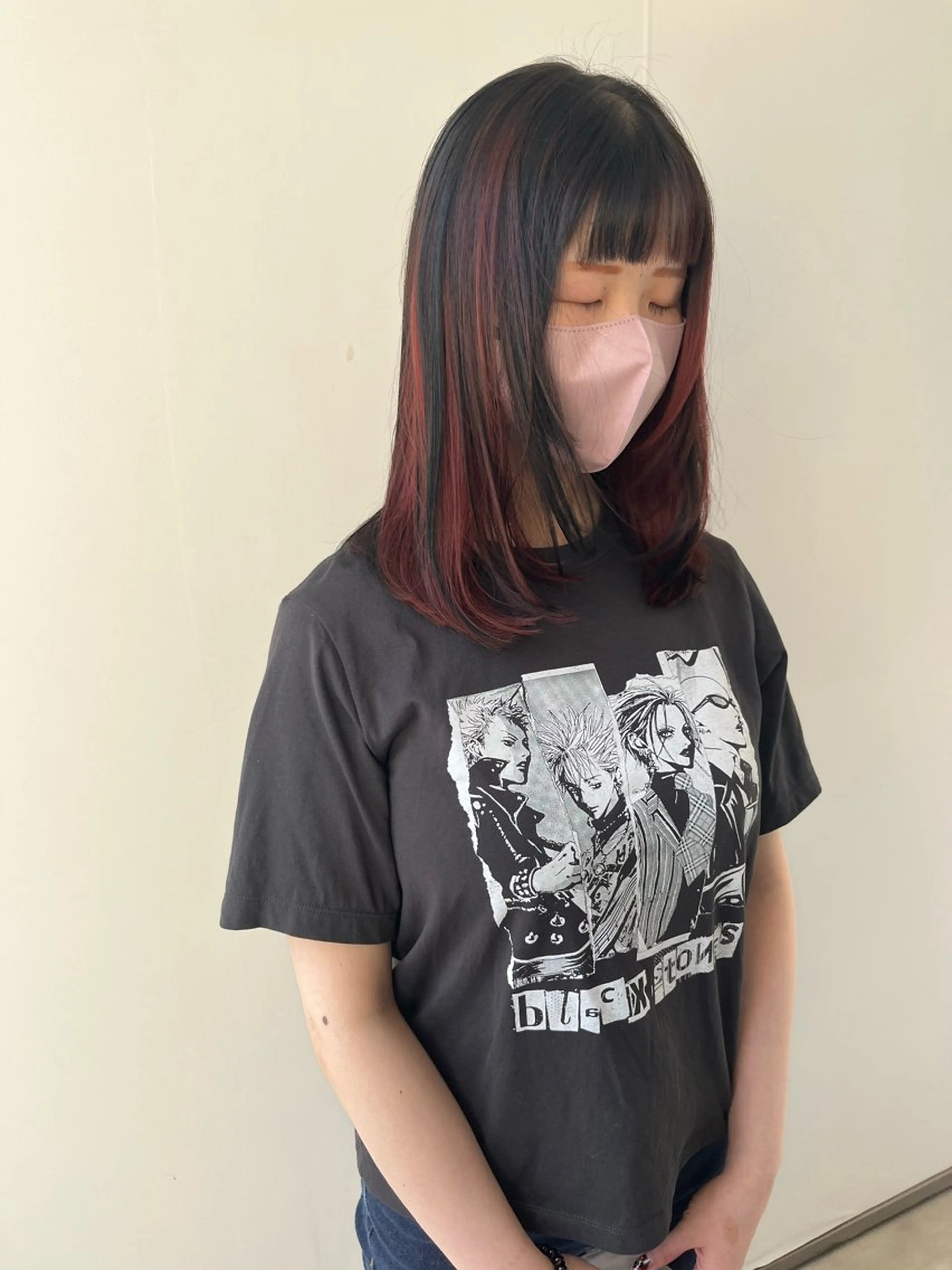 ミディアム カット ヘアカラー 松本 茜のヘアスタイル