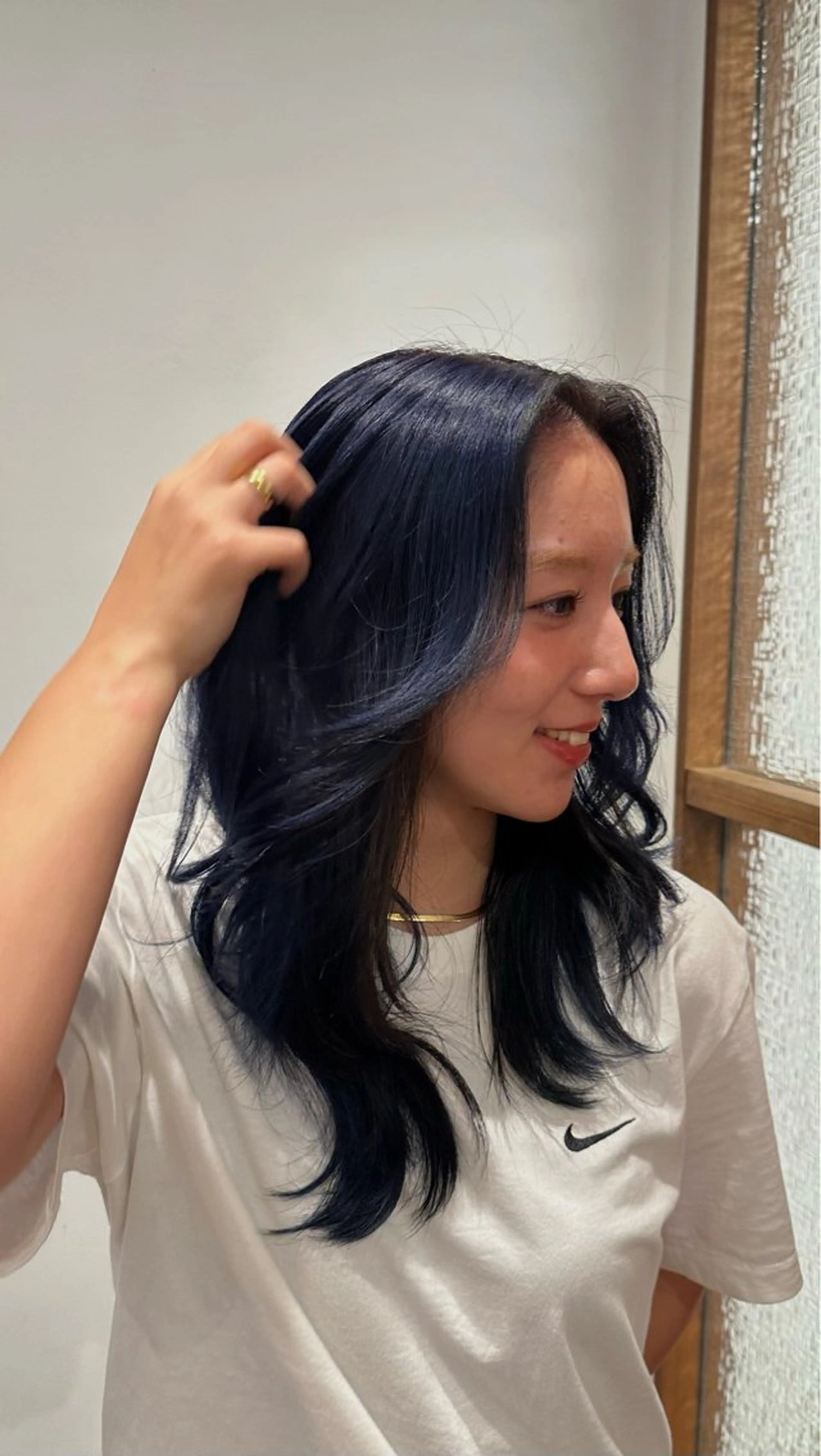 カラー ブルーカラー ブルーラベンダー ラベンダーカラー Reina 札幌美容師のヘアスタイル