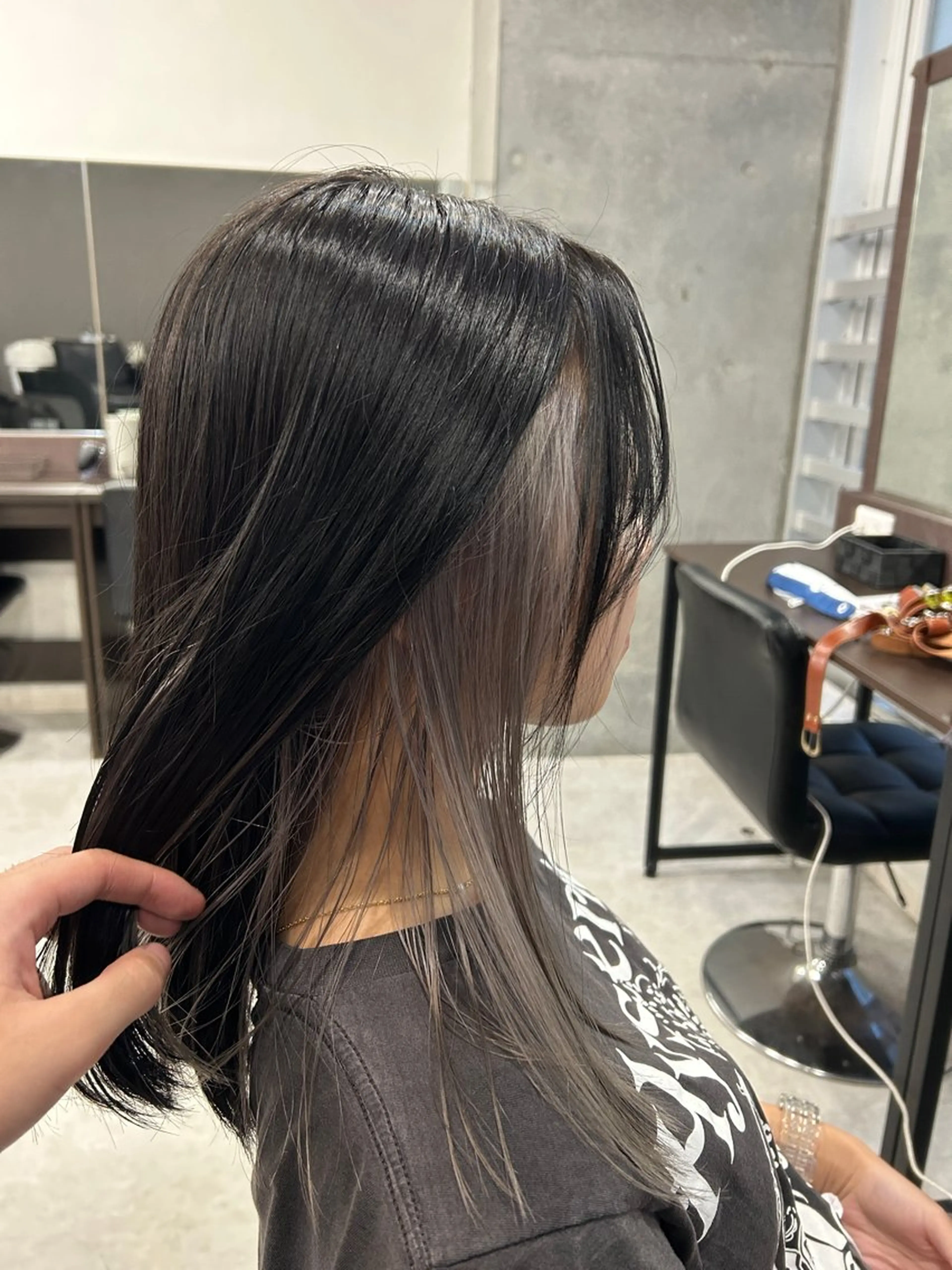 セミロング ヘアカラー トリートメント ヘッドスパ ヘアセット カズキ🌼/ 曲がる縮毛矯正のヘアスタイル