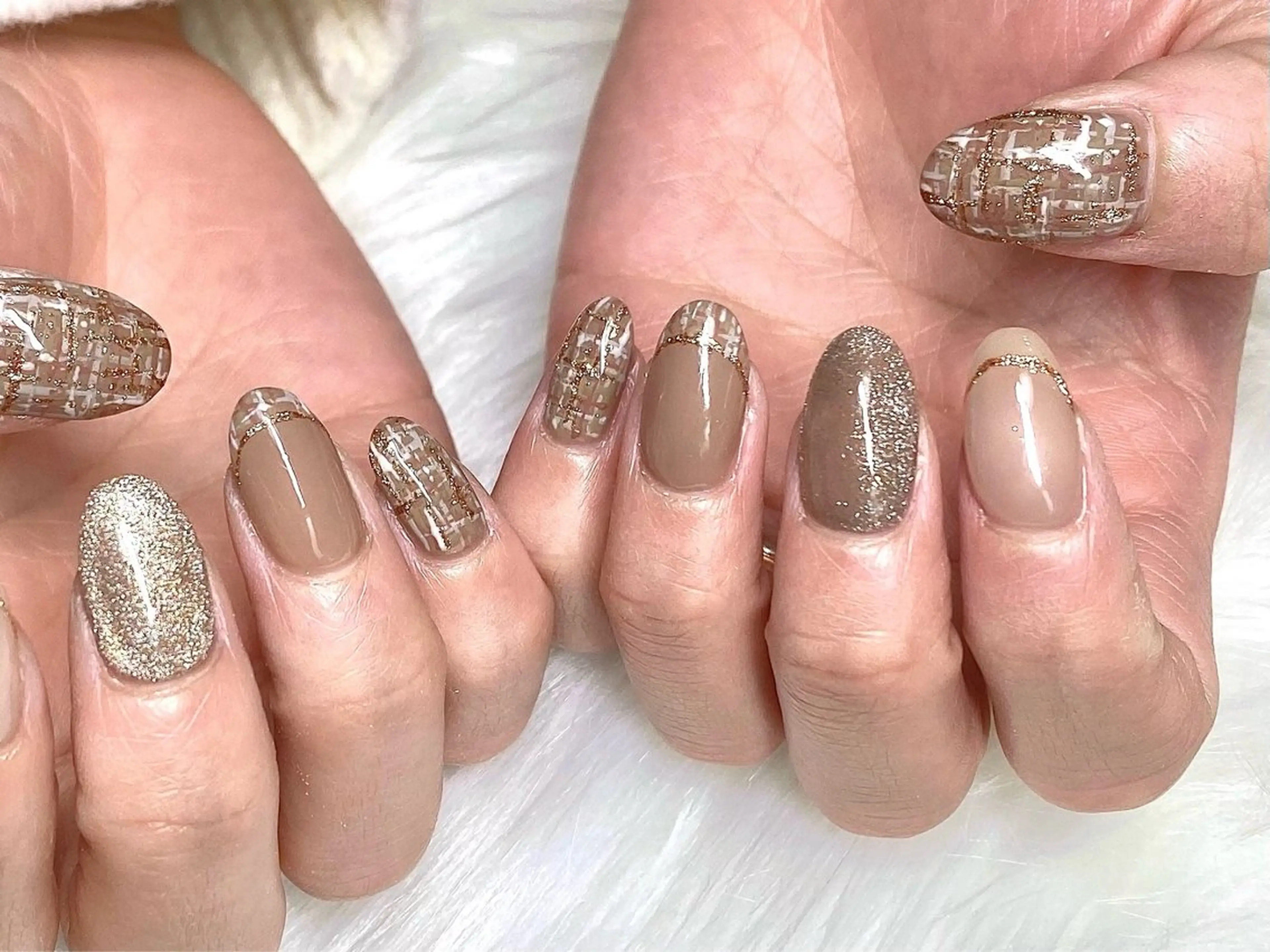 ミディアム ハンドネイル cattleya nailのネイルデザイン