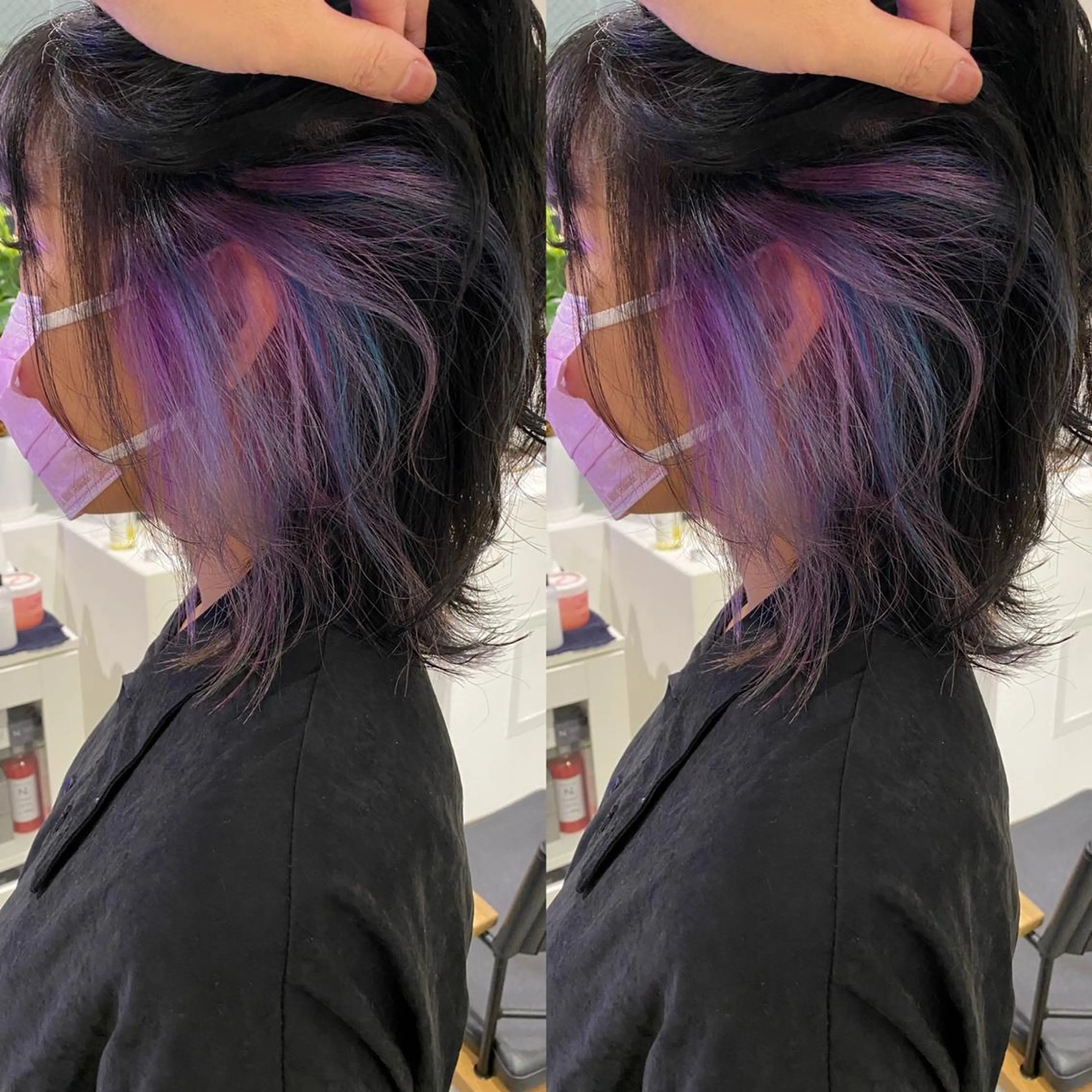 ショート カラー ユニコーンカラー kalahair salon ブリーチのヘアスタイル