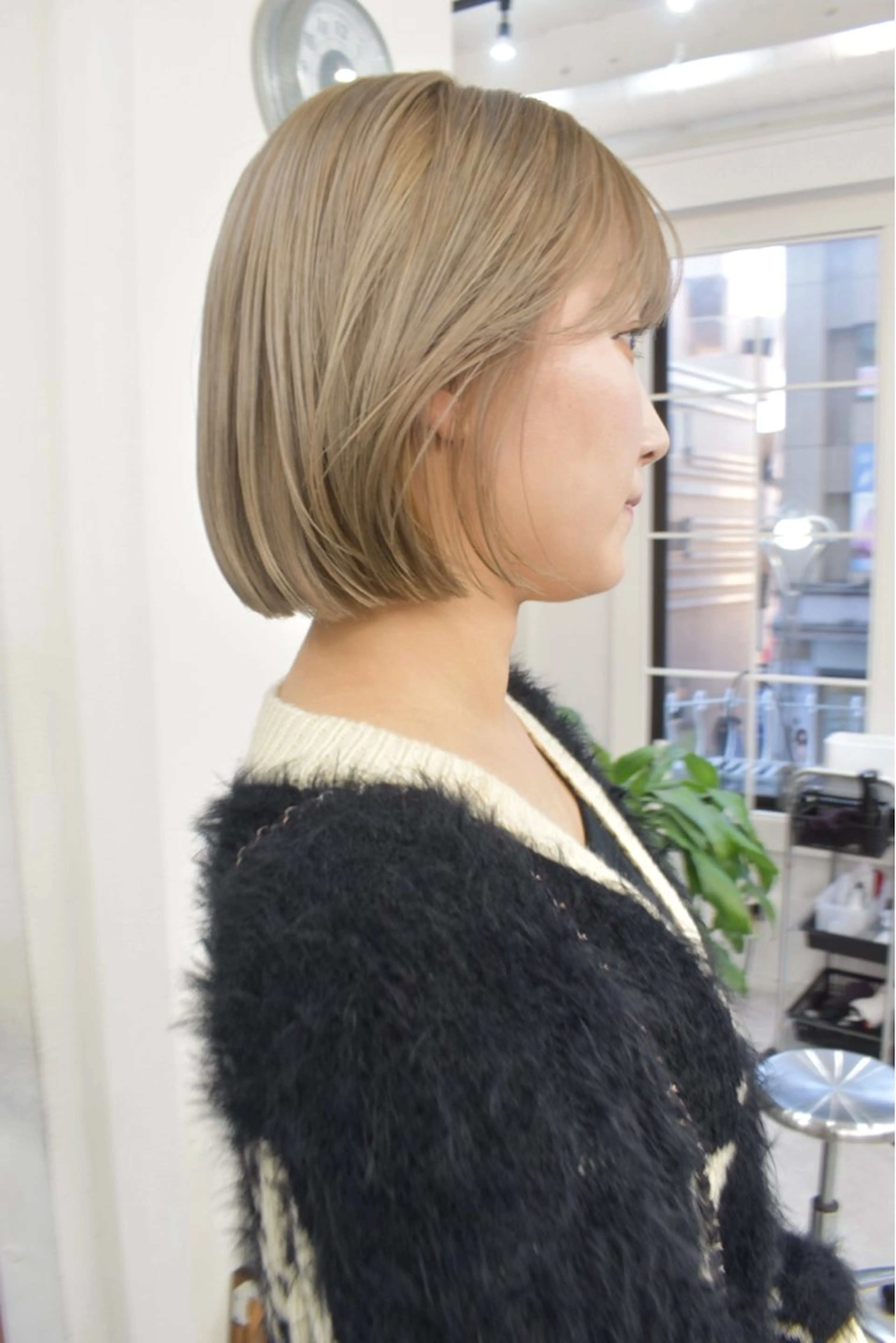 ミディアム カラー カット ヘアカラー トリートメント レイヤーボブ/ 艶カラー/サナ🌼のヘアスタイル