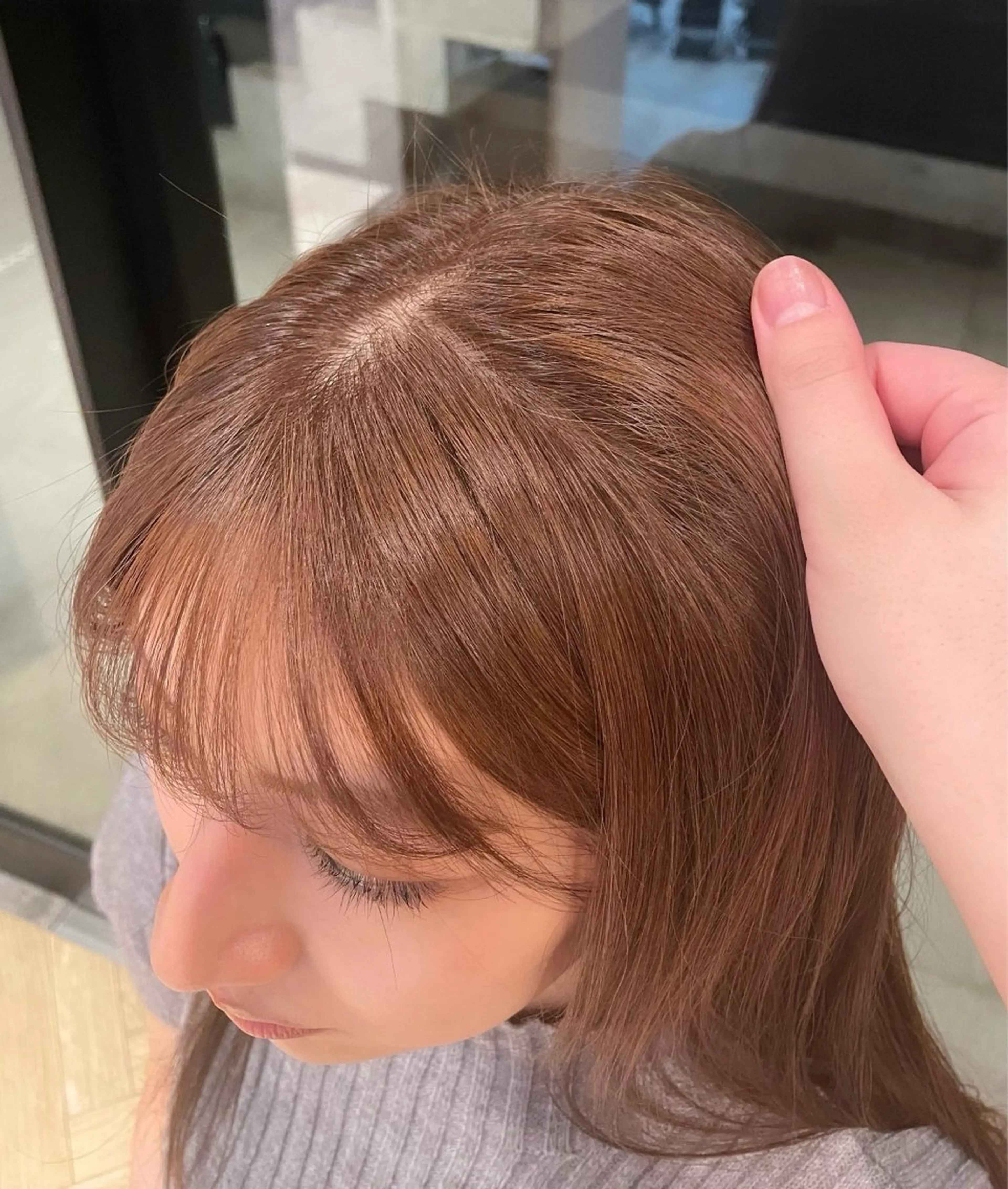 ロング カラー ヘアカラー うる艶カラー/美髪 トリートメント/めいのヘアスタイル