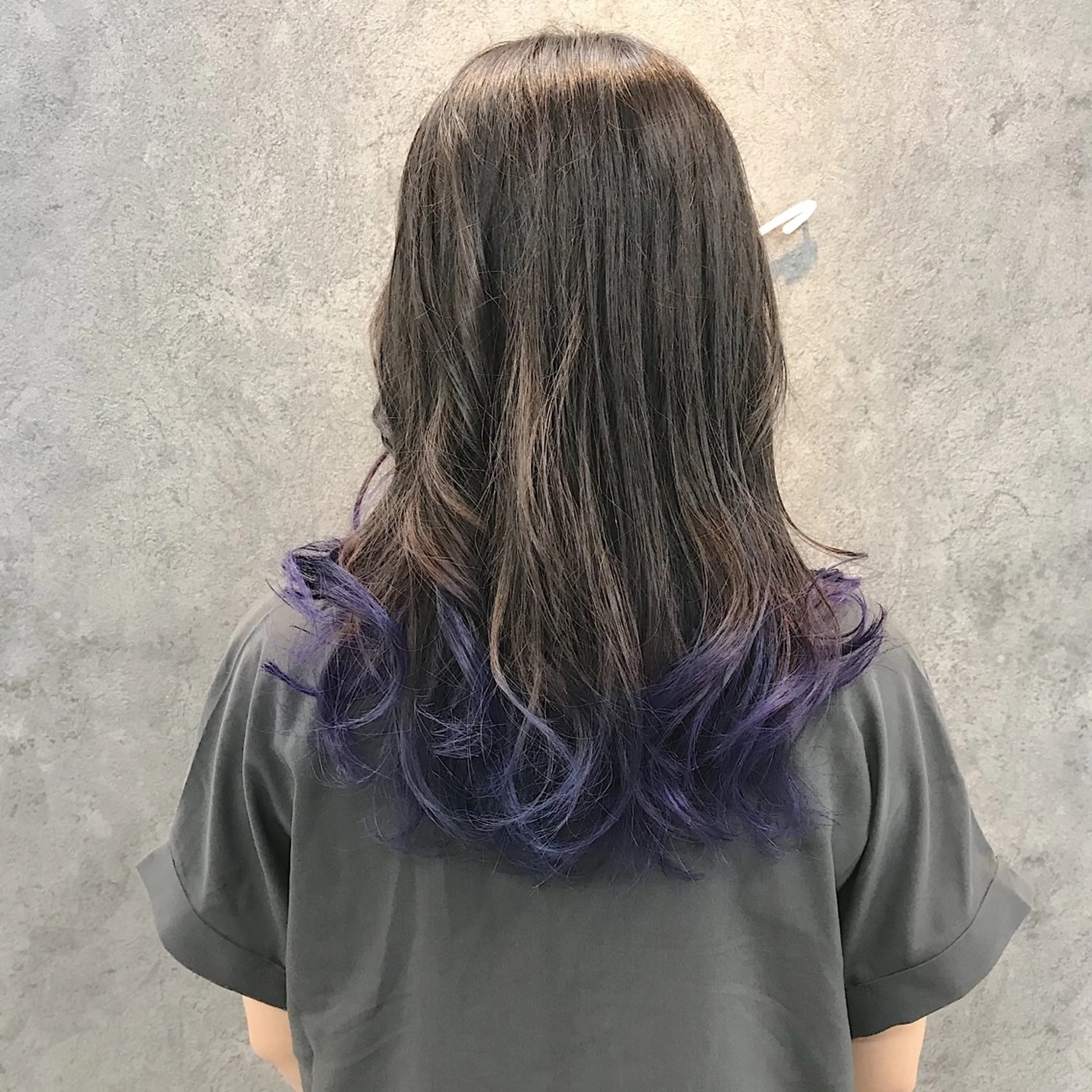 ロング 韓国風ヘア レイヤーカット カット ヘアカラー トリートメント 所渉/韓国レイヤー /ウルフカットのヘアスタイル