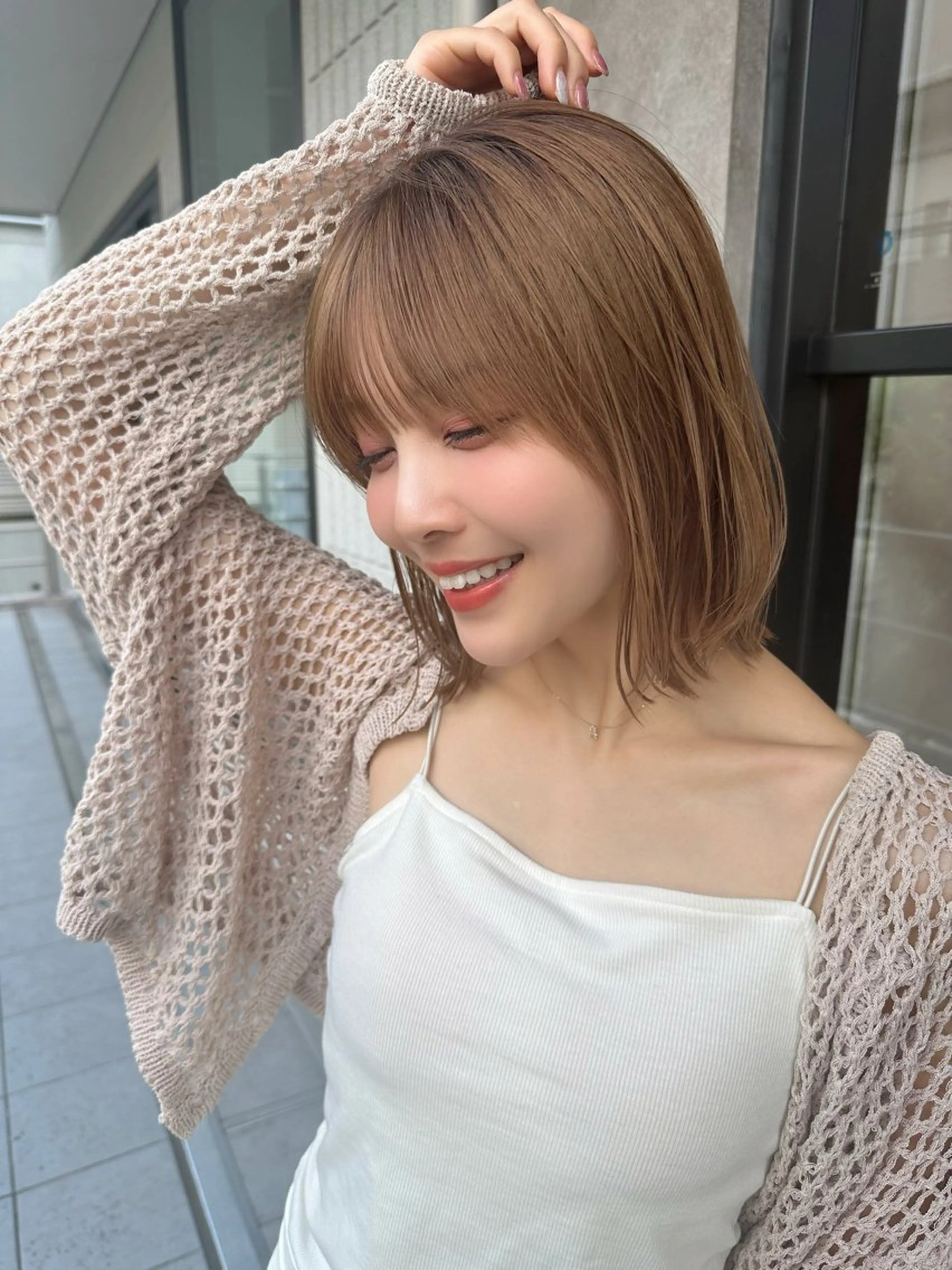 ミディアム 美髪縮毛矯正 /髪質改善のヘアスタイル