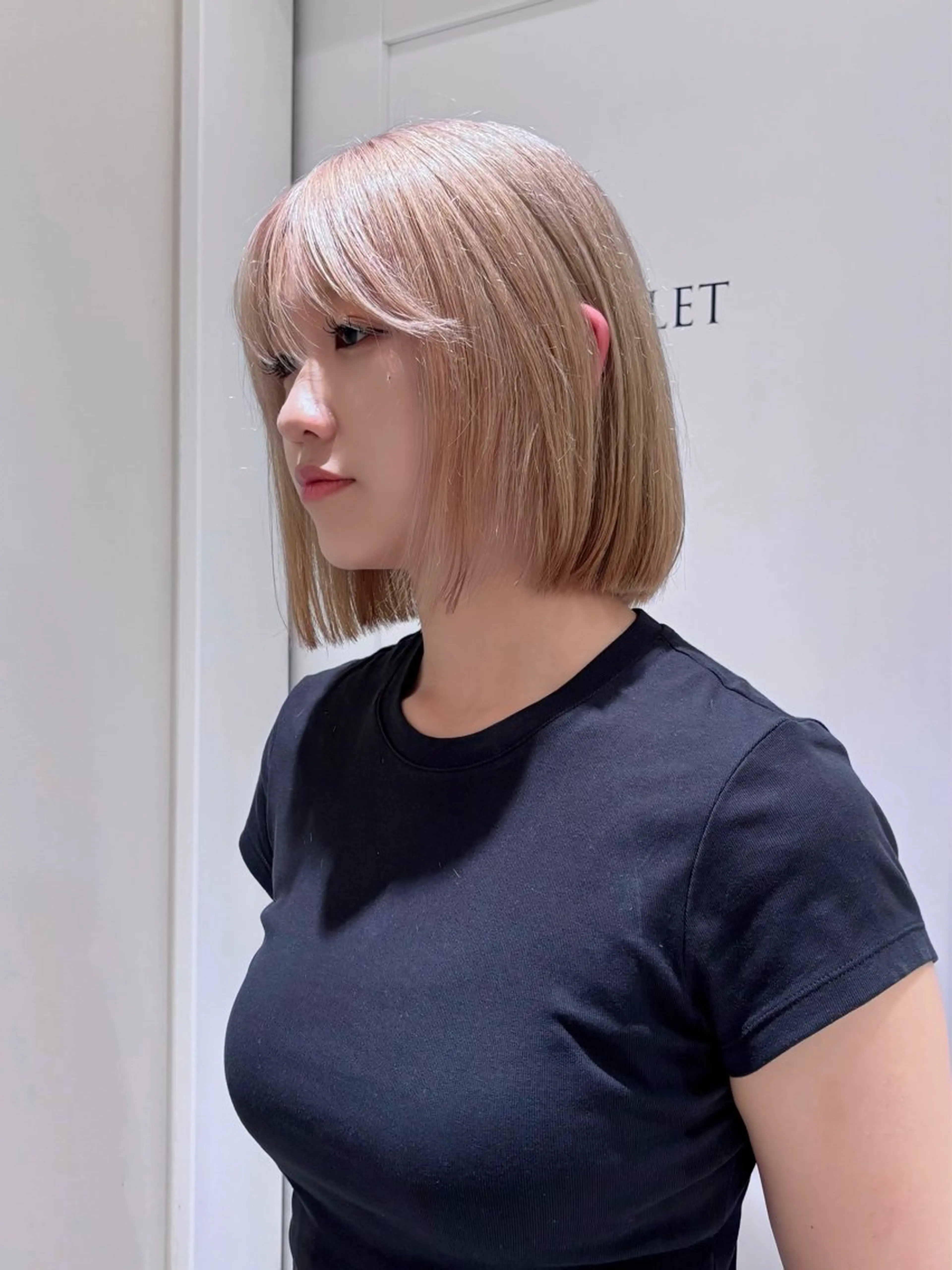 ショート カラー カット ヘアカラー ハイトーン/レイヤー KYOKA✧︎*。のヘアスタイル