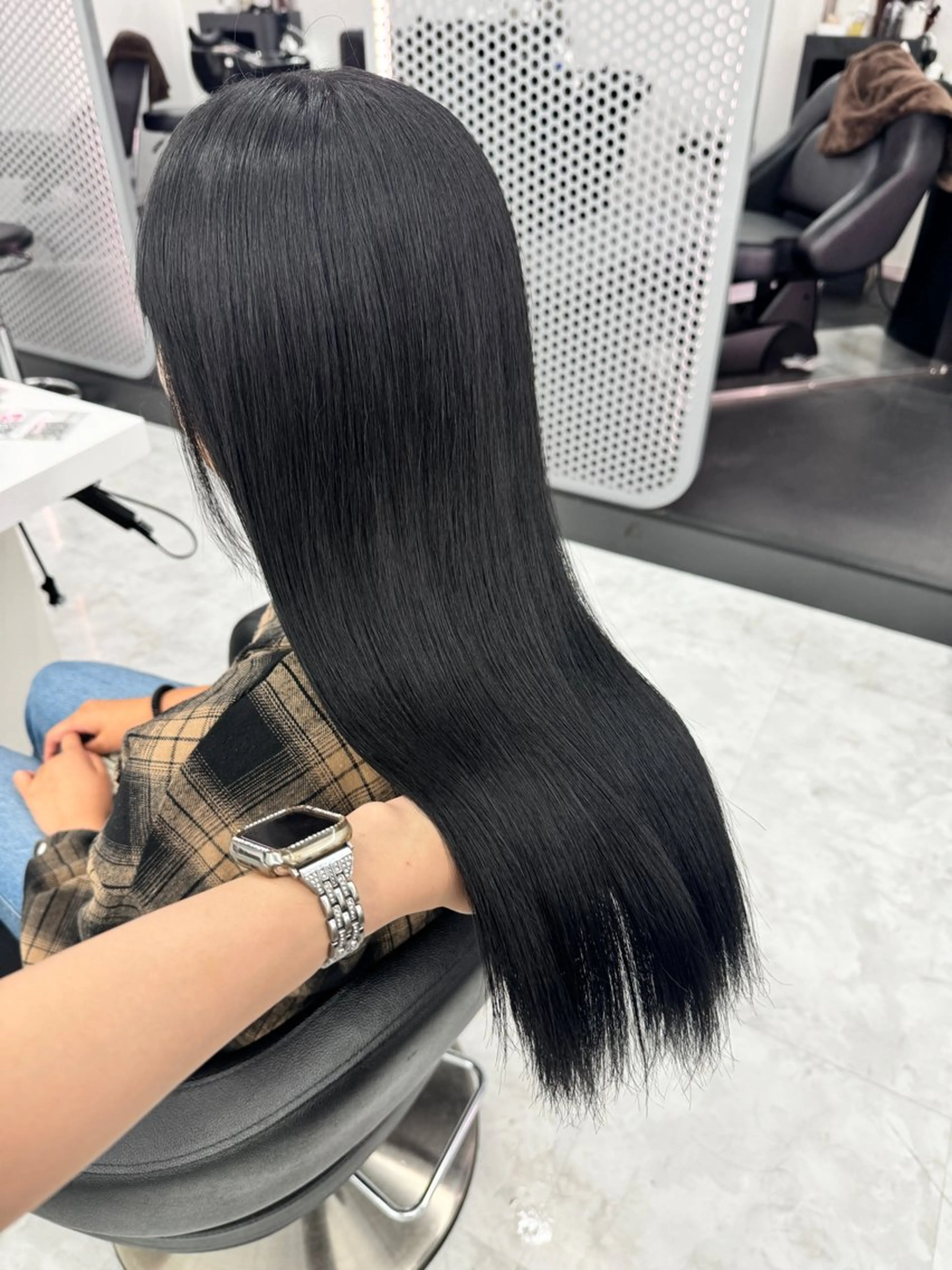ロング カラー ヘアカラー トリートメント ヘッドスパ ヘアセット 💖透明感カラー＆暗 髪専門💖Akariのヘアスタイル