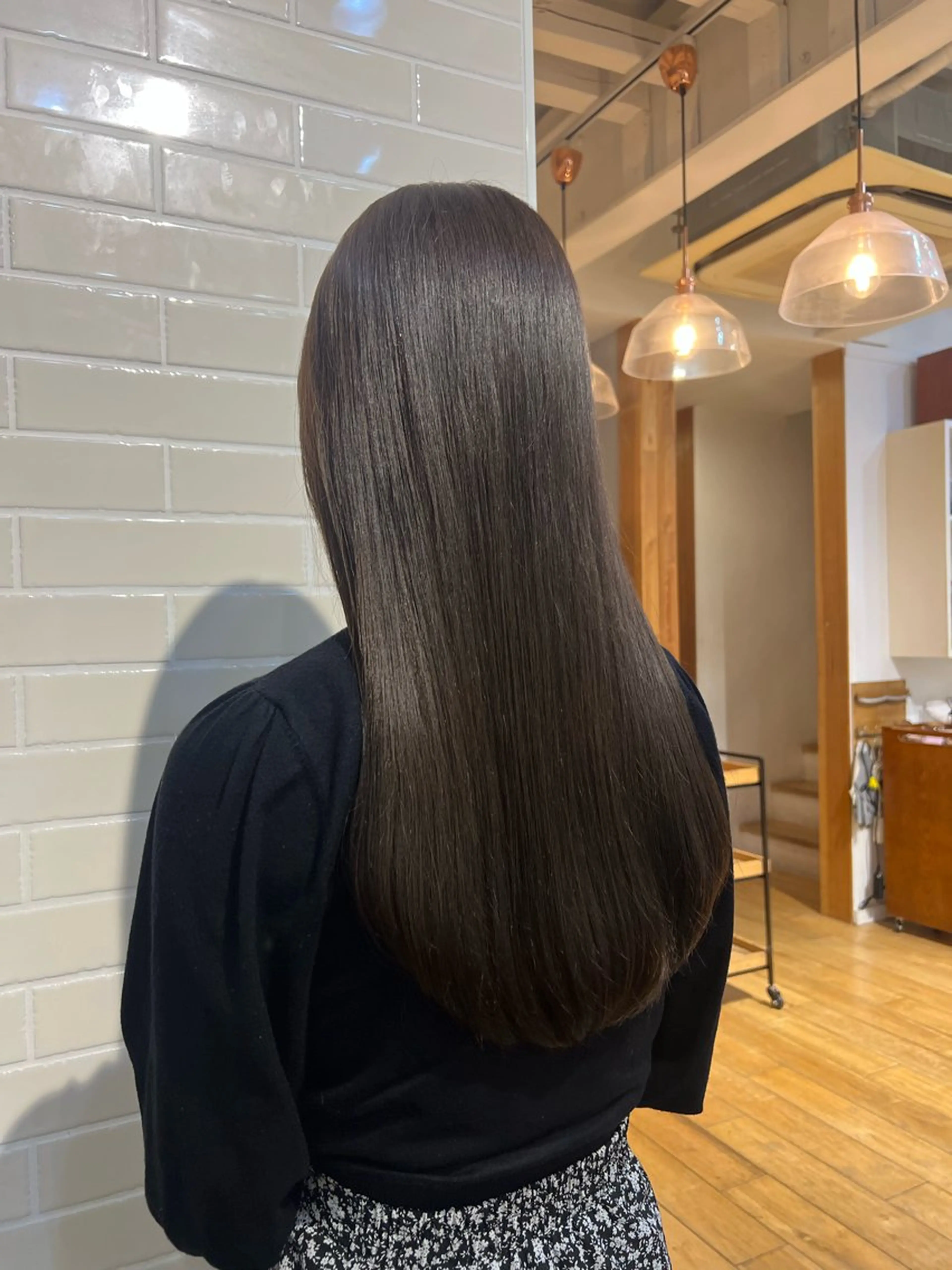 セミロング カラー グレージュ ショート/パーマ/艶 カラー🎀　emiのヘアスタイル
