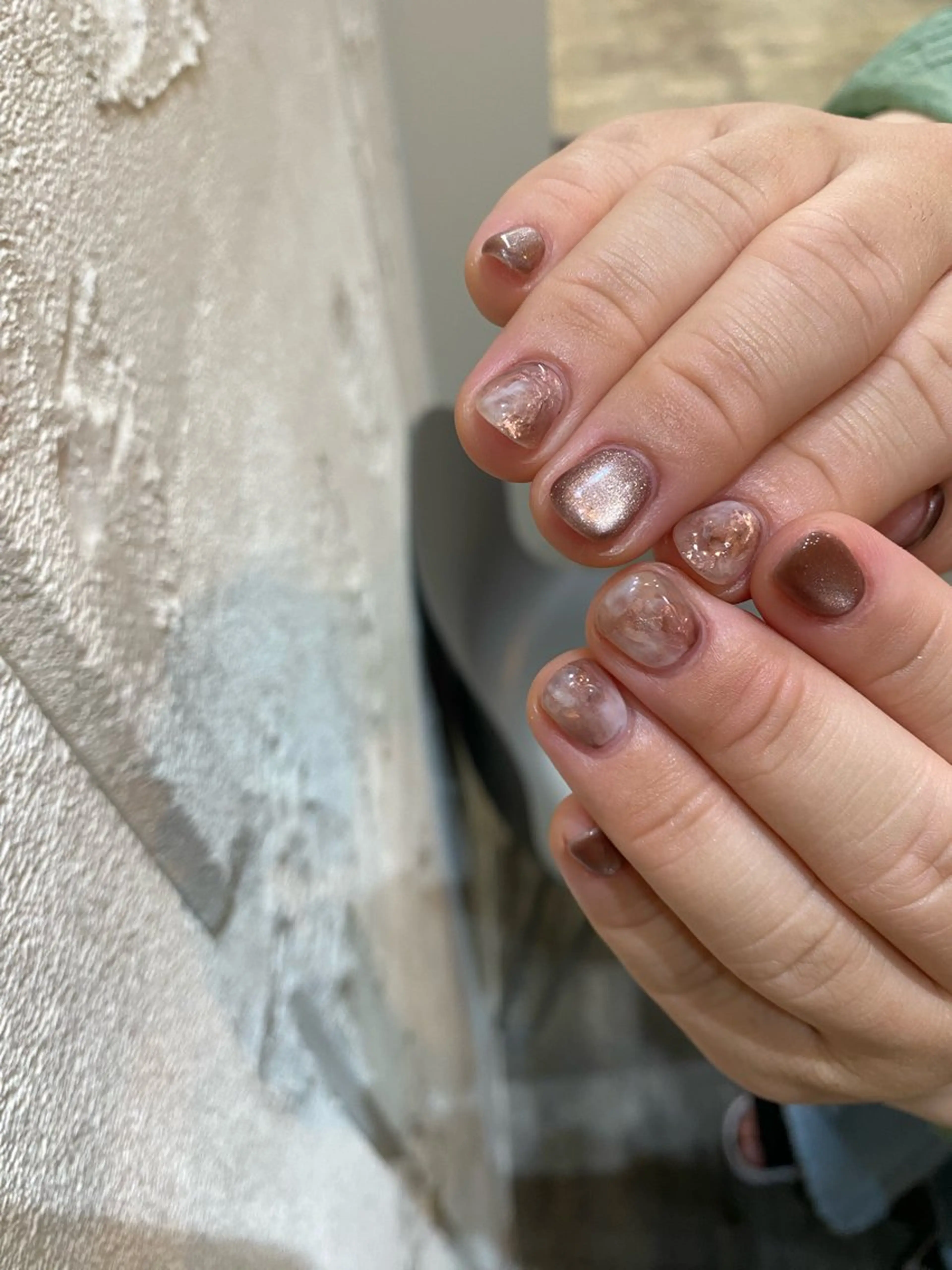 ネイル ブラウン nable.所属・望月 実莉のネイルデザイン