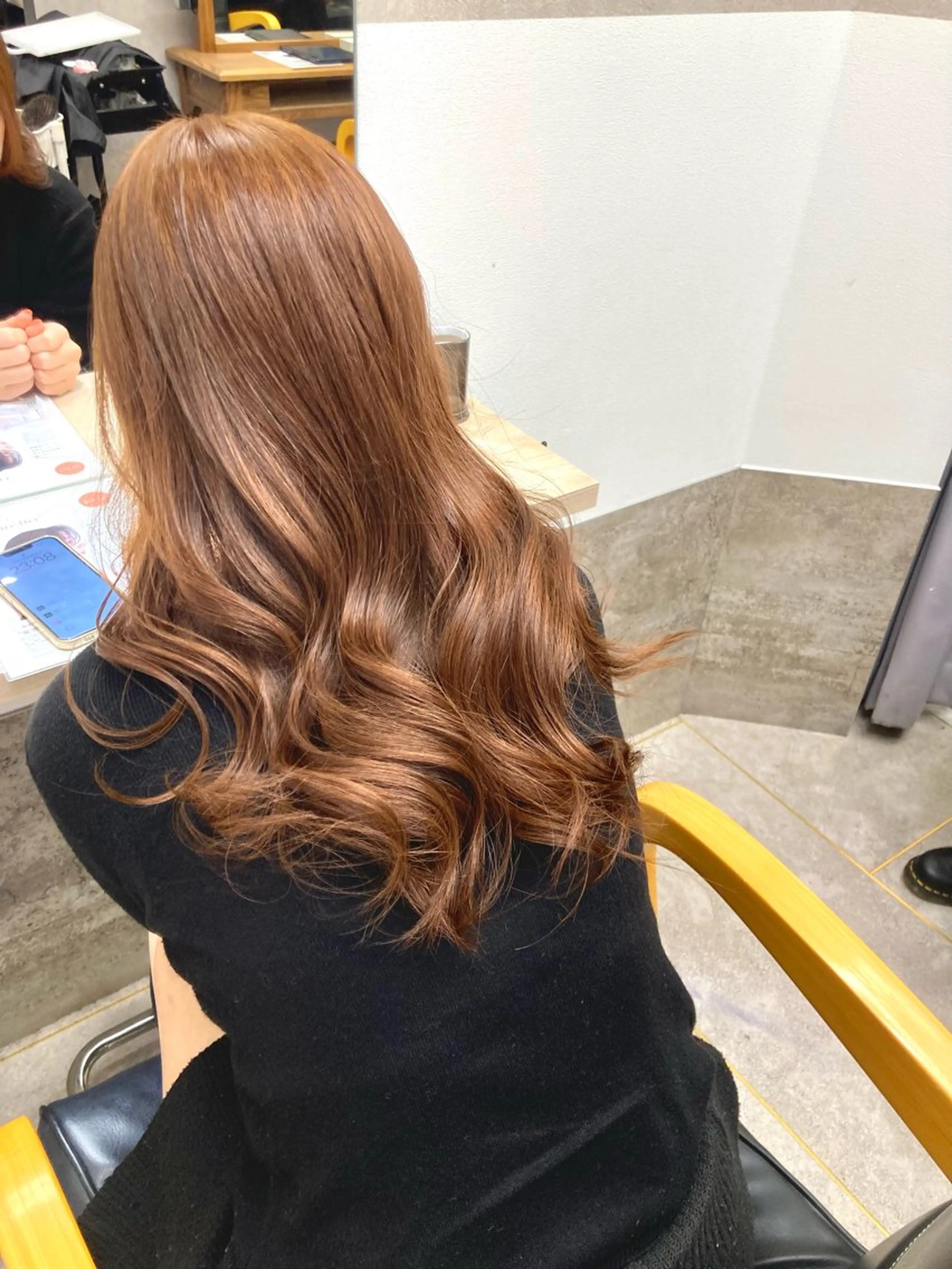 ロング カラー ブリーチ ブリーチなしカラー たつや/ハイトーン/ バレイヤージュのヘアスタイル