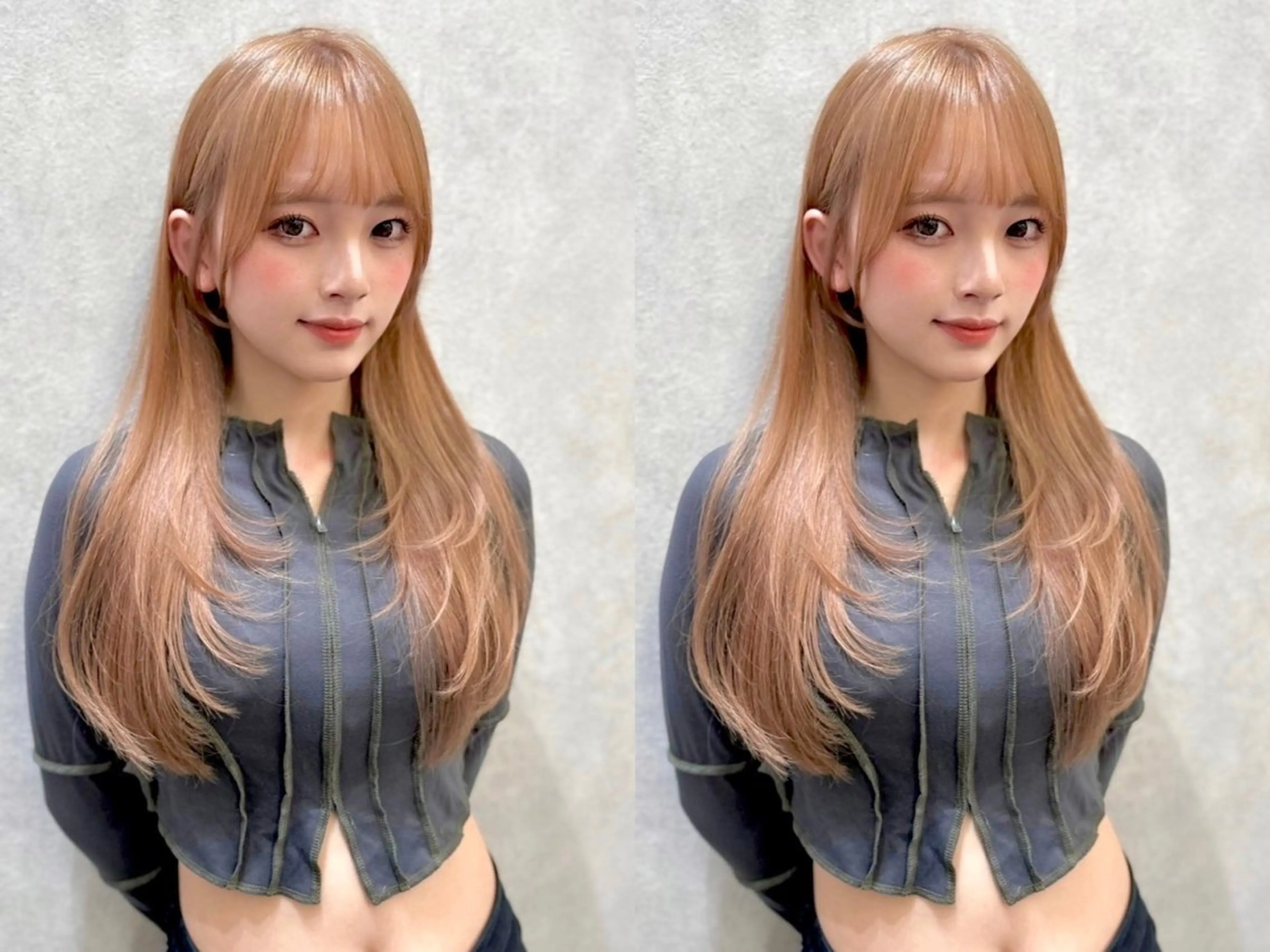 セミロング カット トリートメント 韓国🇰🇷レイヤー 透明感/秀瑛🩶のヘアスタイル
