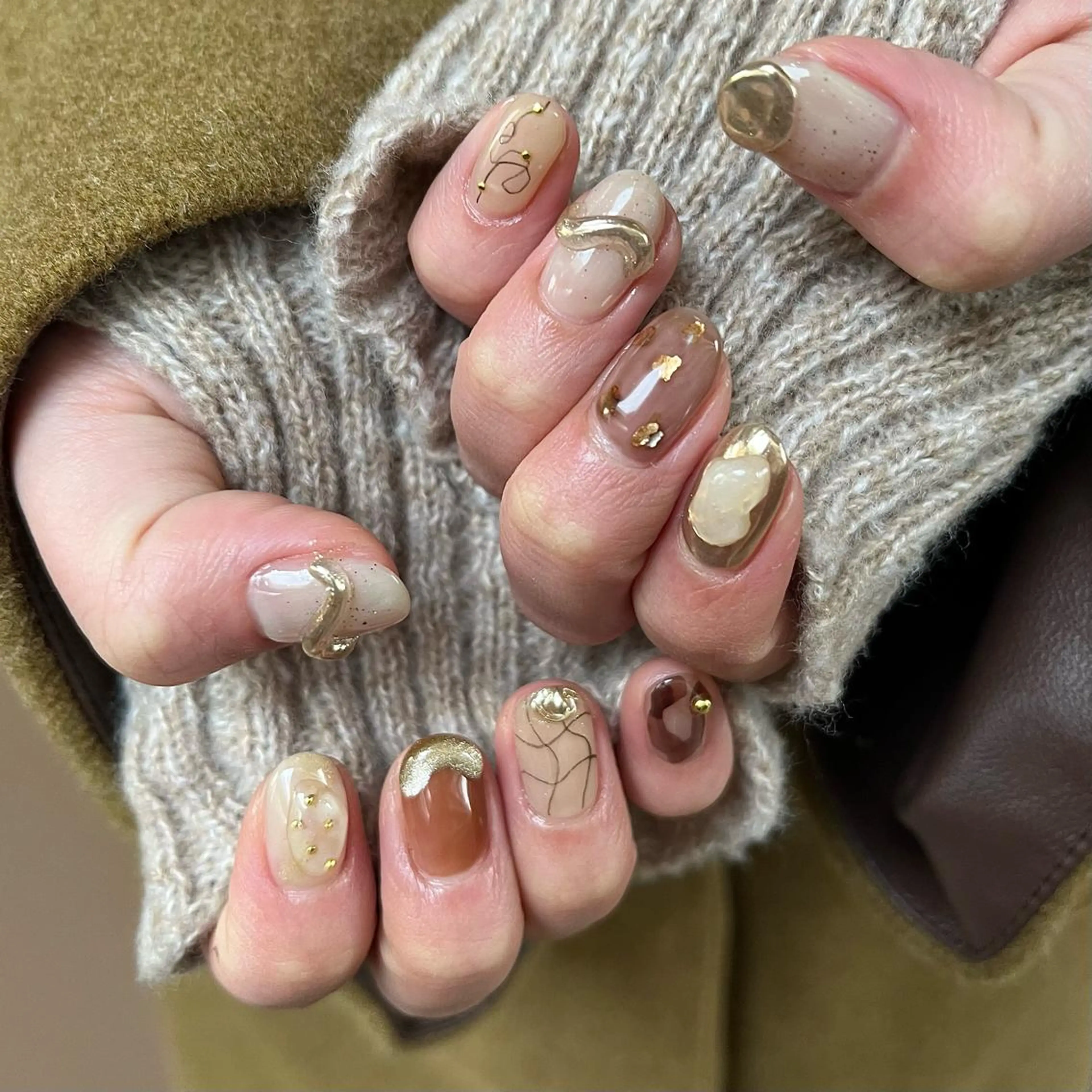 ネイル 持ち込み ハンドネイル nail salon O (en)所属・vegh. nail／阿波座のネイルデザイン