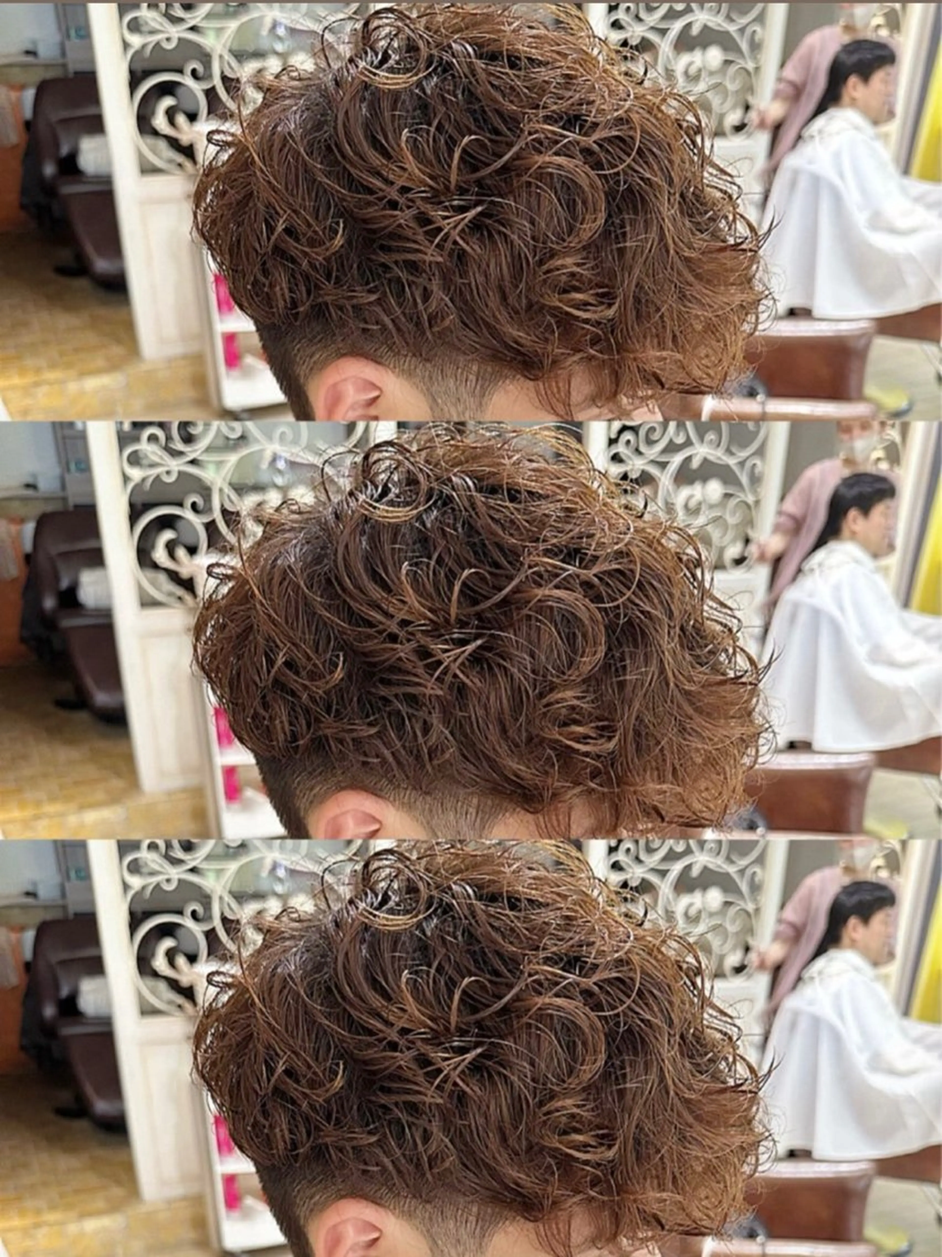 パーマ メンズ カット ヘアカラー 増渕 駿介のヘアスタイル