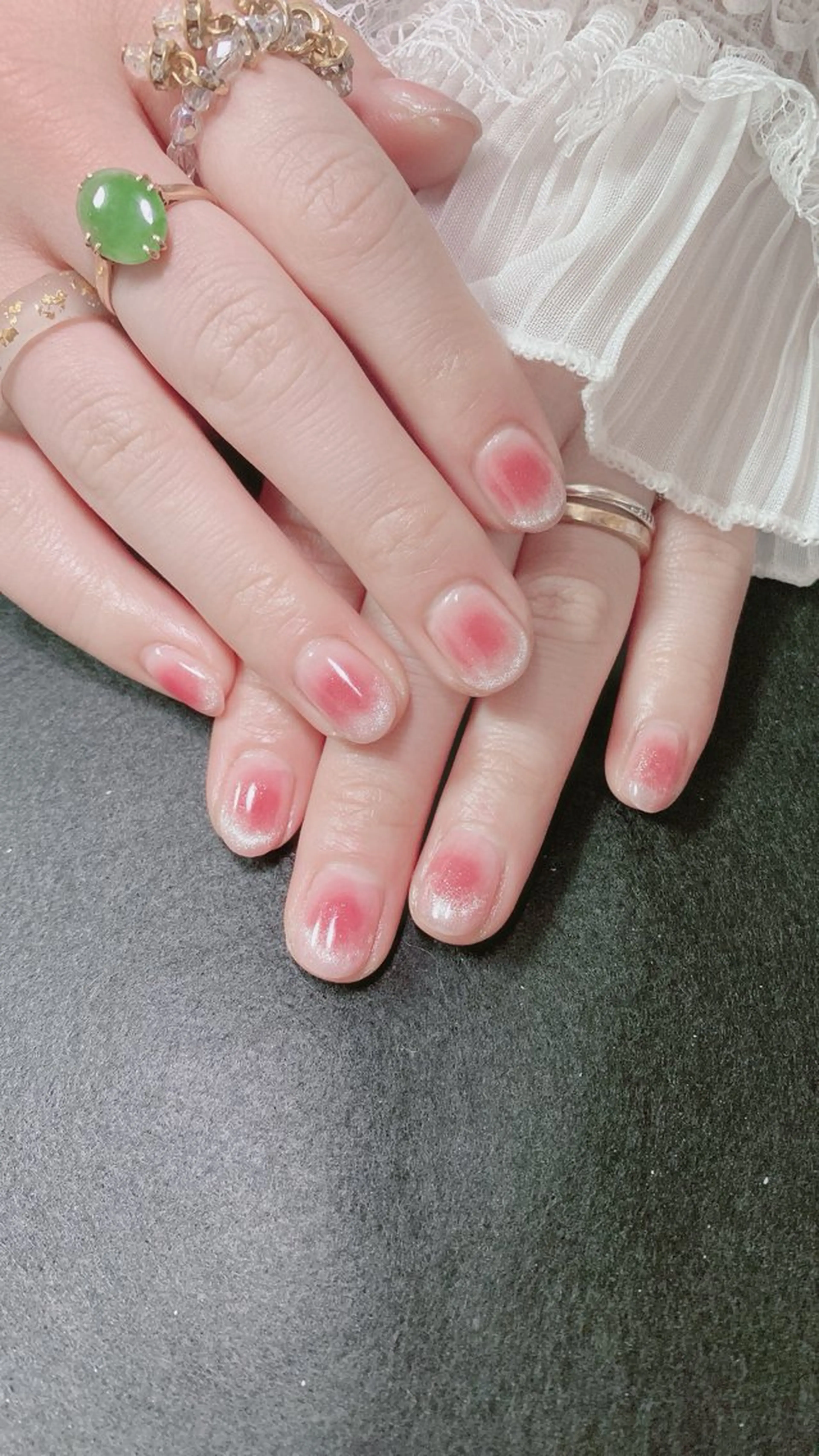 ネイル ハンドネイル オーシャン スカルプネイルサロンのネイルデザイン