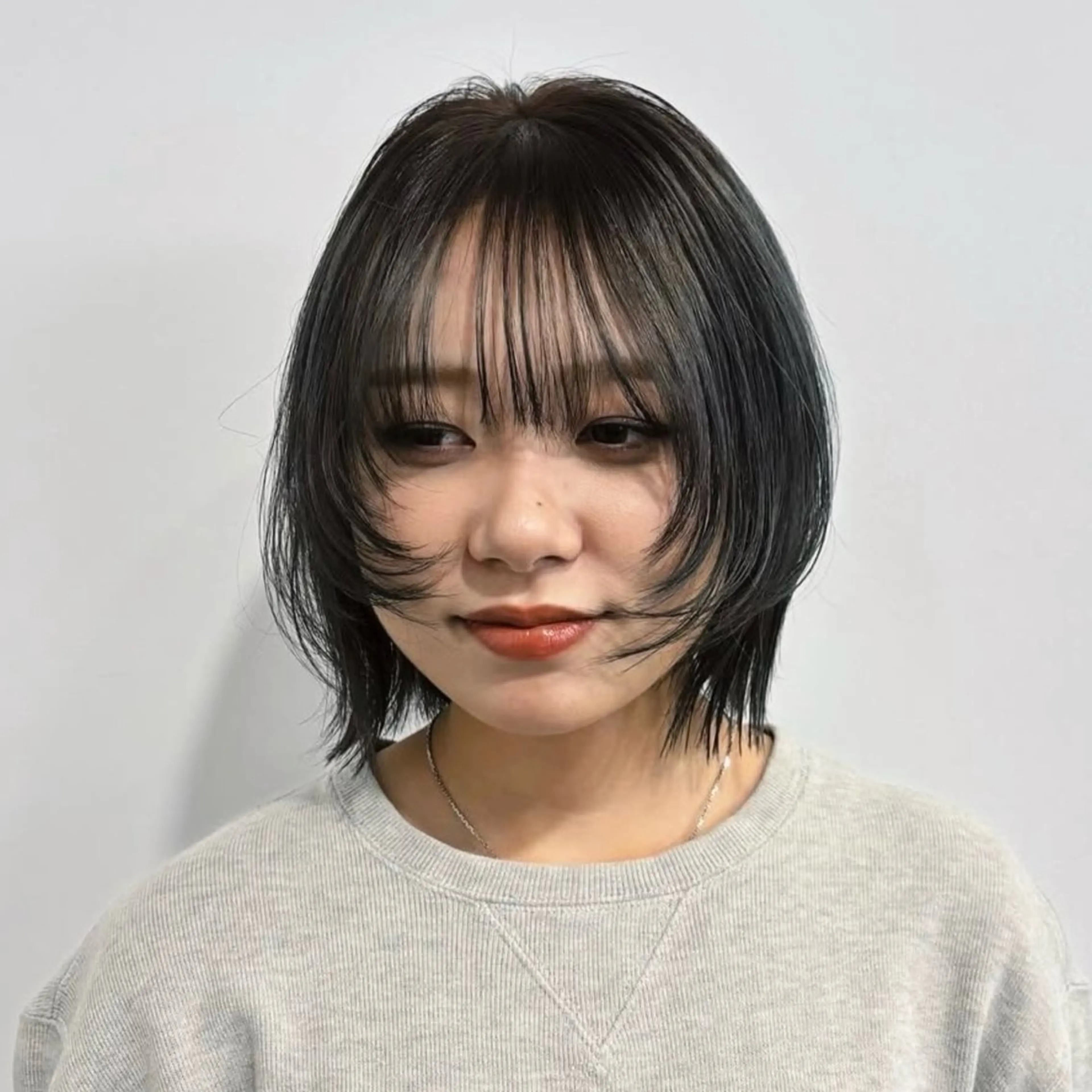 営業後ウルフカットmodelの写真