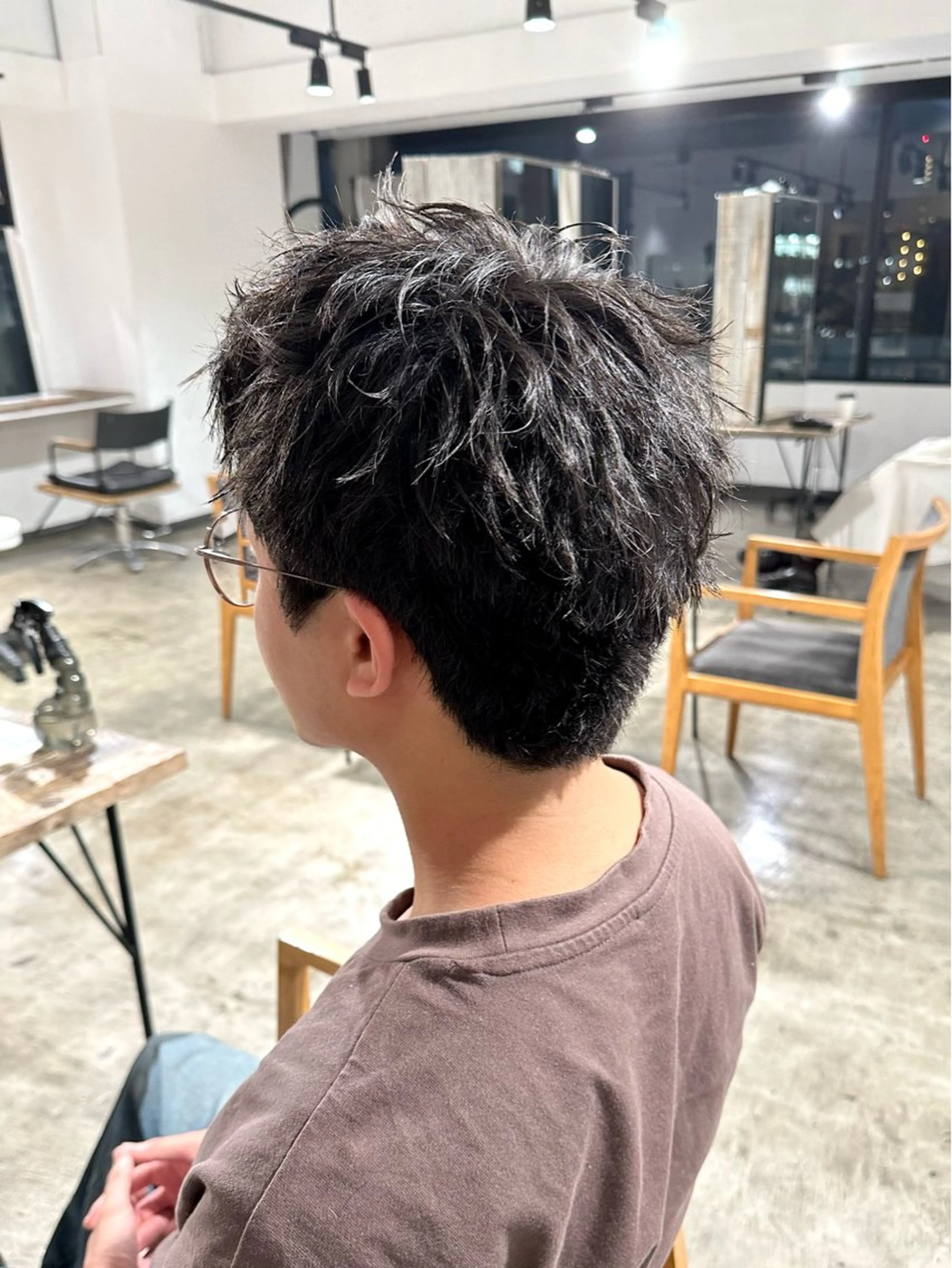 メンズ メンズパーマ スパイキーショート カット 骨格補正施術/メンズ 専門美容師/YUYAのヘアスタイル