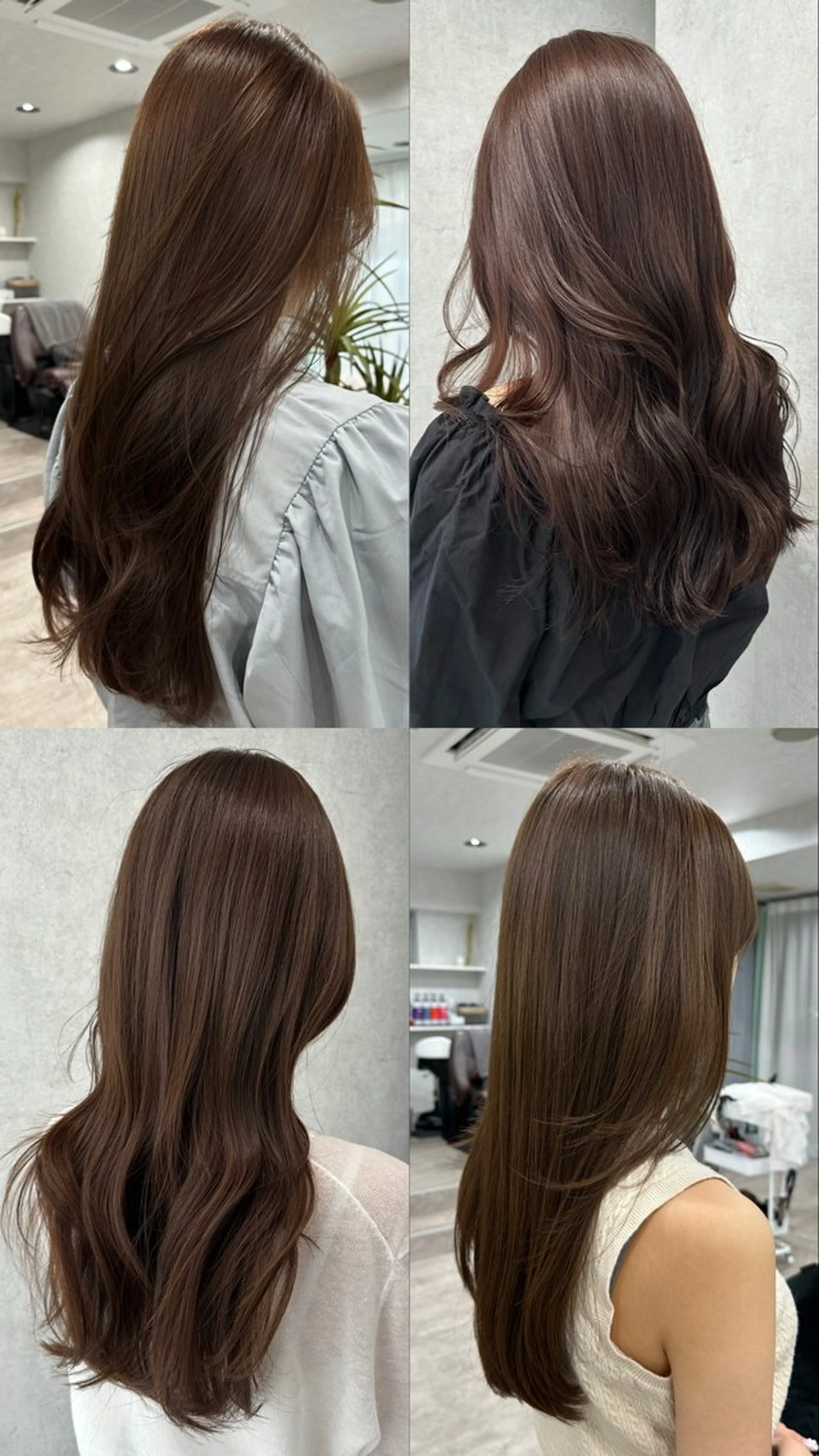 ロング カラー ヘアカラー トリートメント v-lab studio所属・韓国レイヤーカット/ 艶カラー/ noaのヘアスタイル