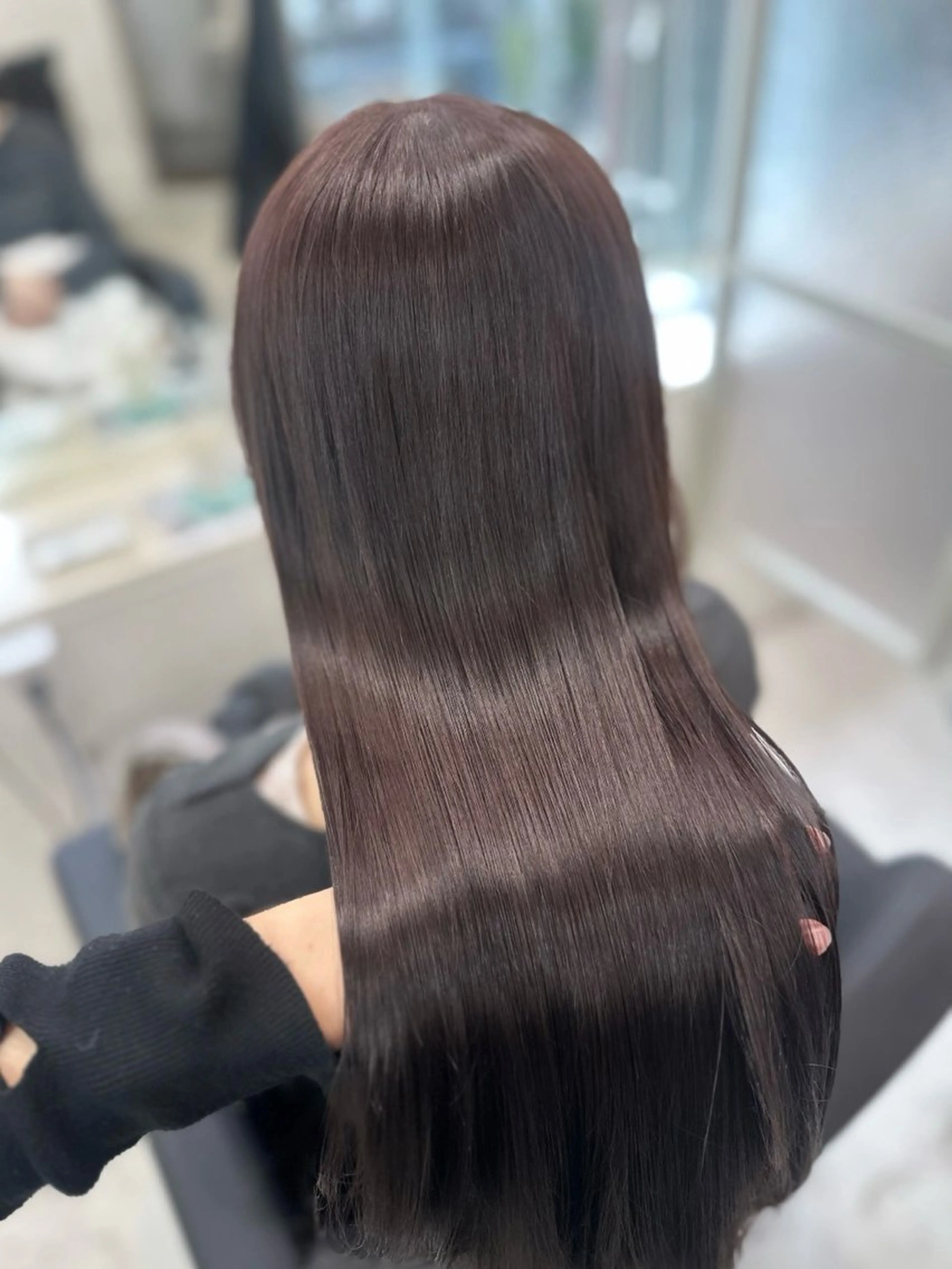 ロング カラー ラベンダーカラー カット ヘアカラー トリートメント 髪質改善/韓国ヘア /natsuki🧸のヘアスタイル