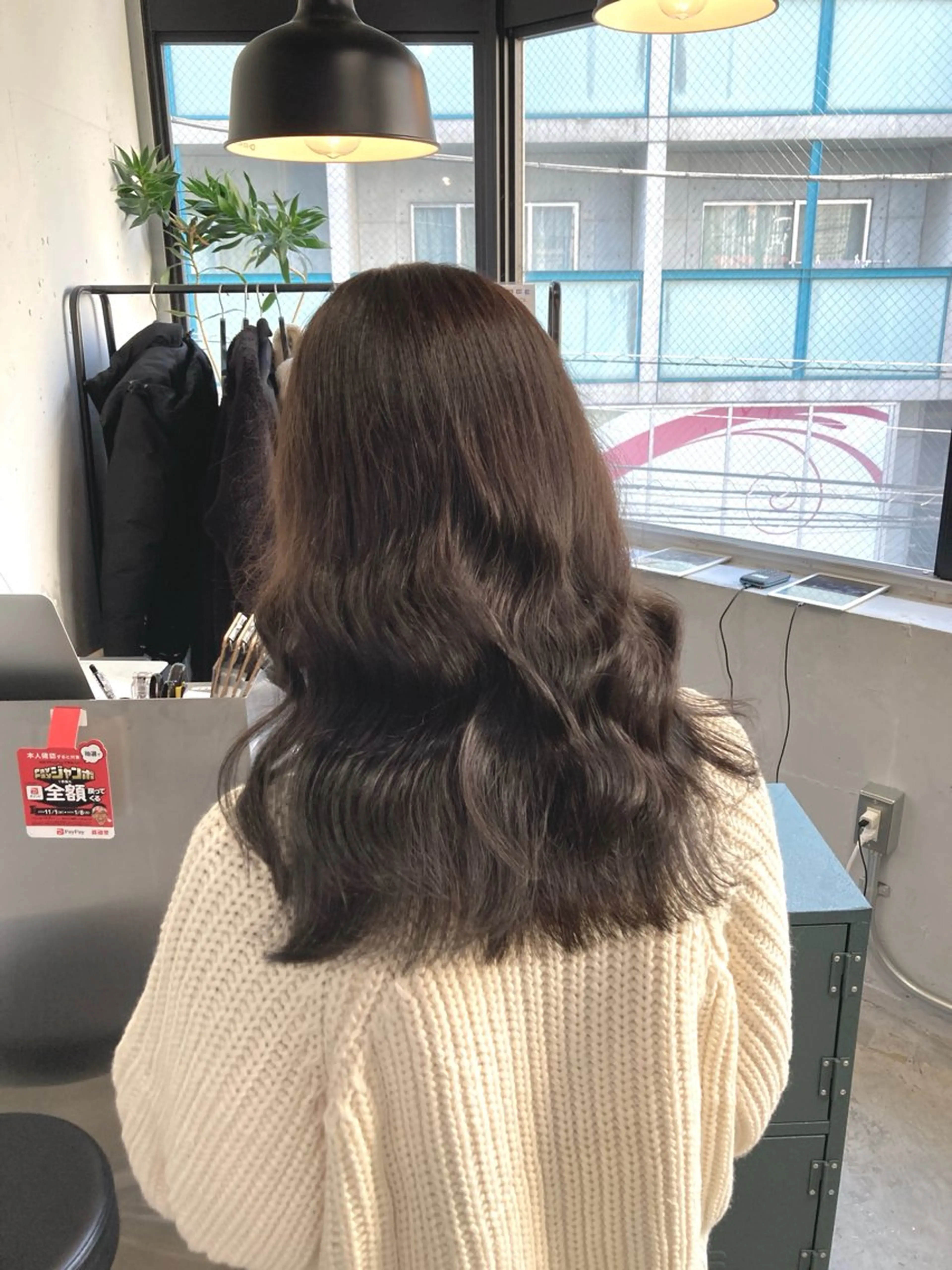 ミディアム カット ヘアカラー トリートメント 新井 広樹のヘアスタイル