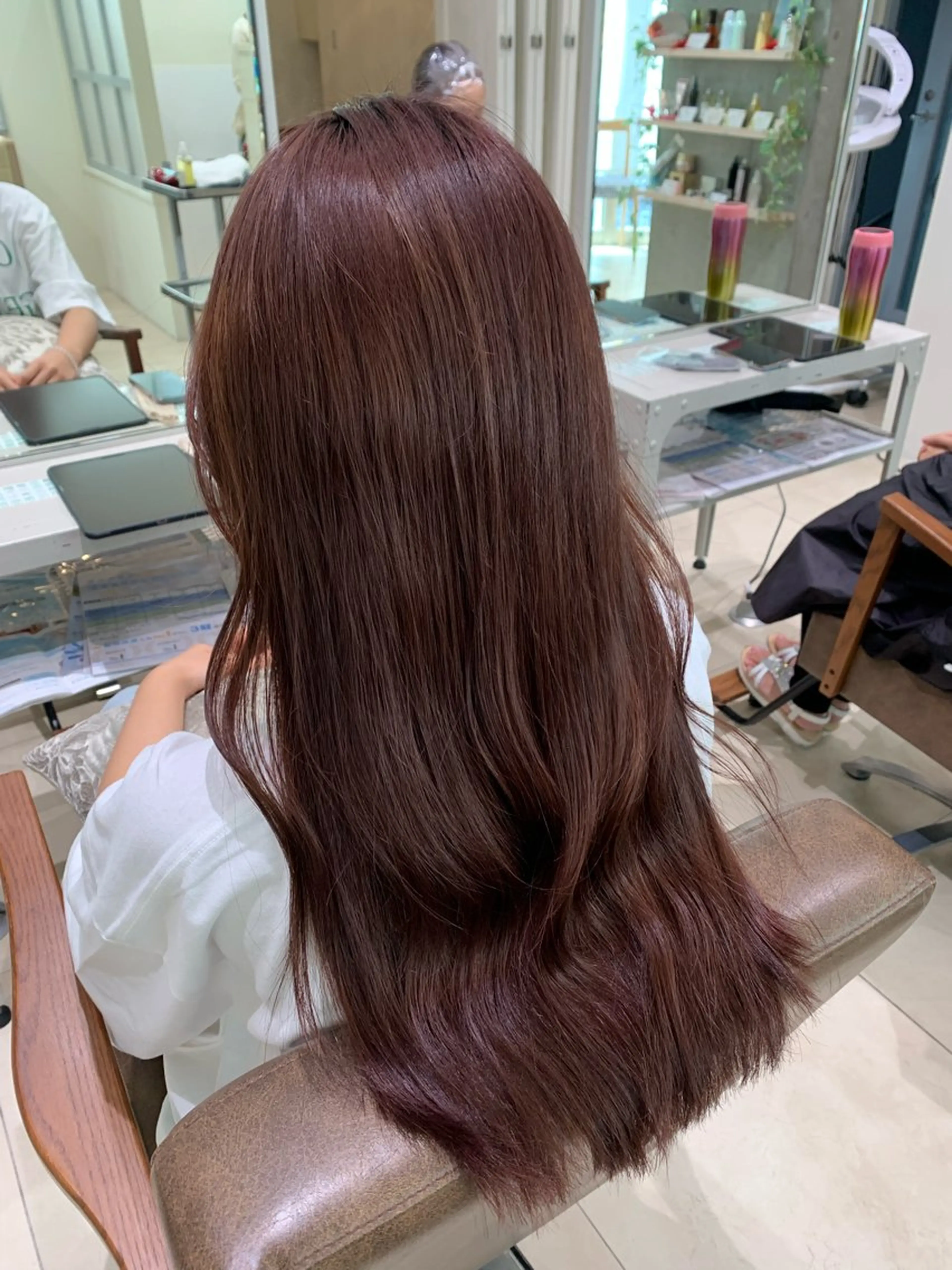 ロング 髪質改善 トリートメント 艶カラー🩵中久保 舞優🩵のヘアスタイル