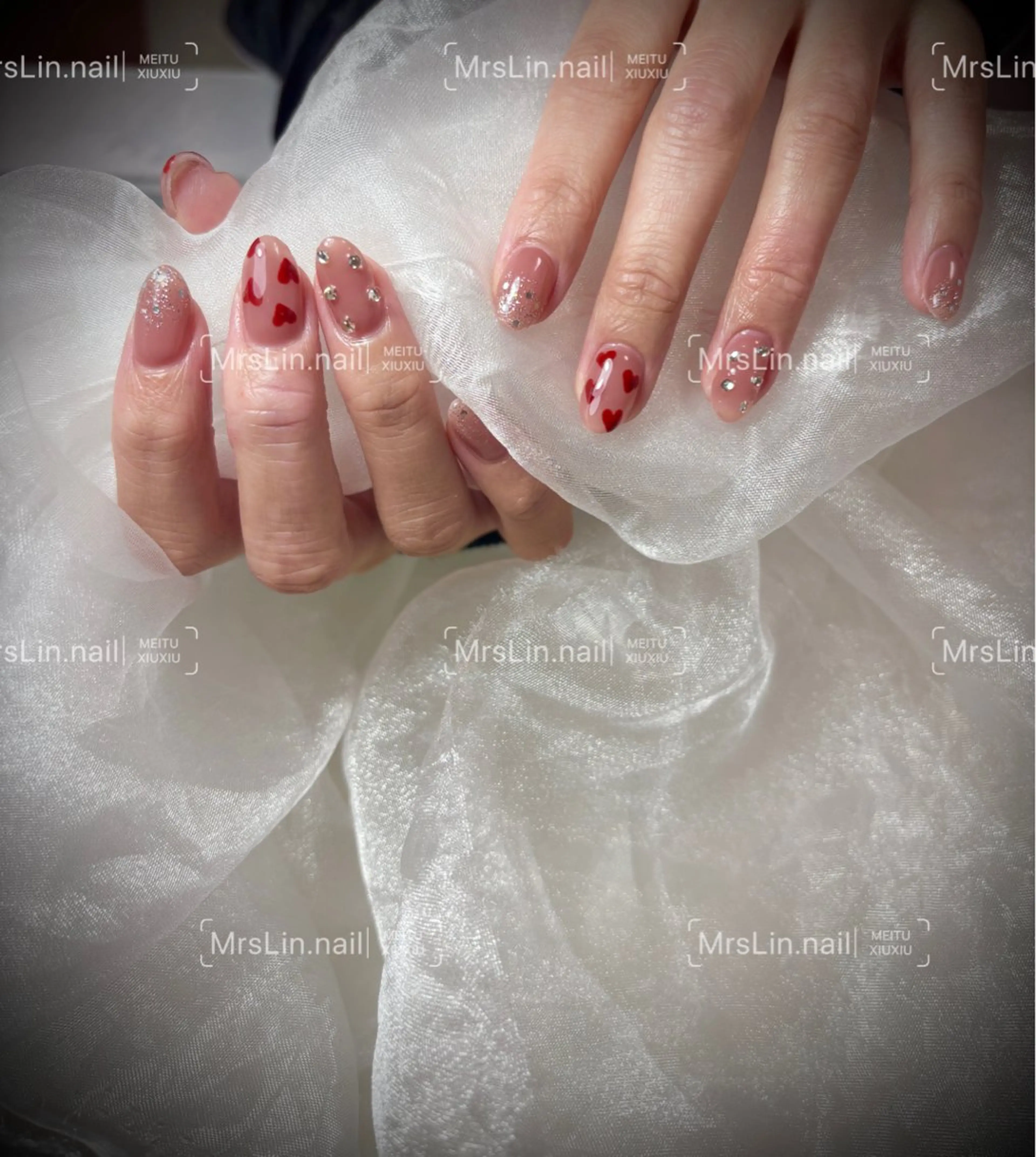 ネイル グラデーション ラメ(グリッター) ラメグラデーション ハンドネイル Mrs Lin.nailのネイルデザイン