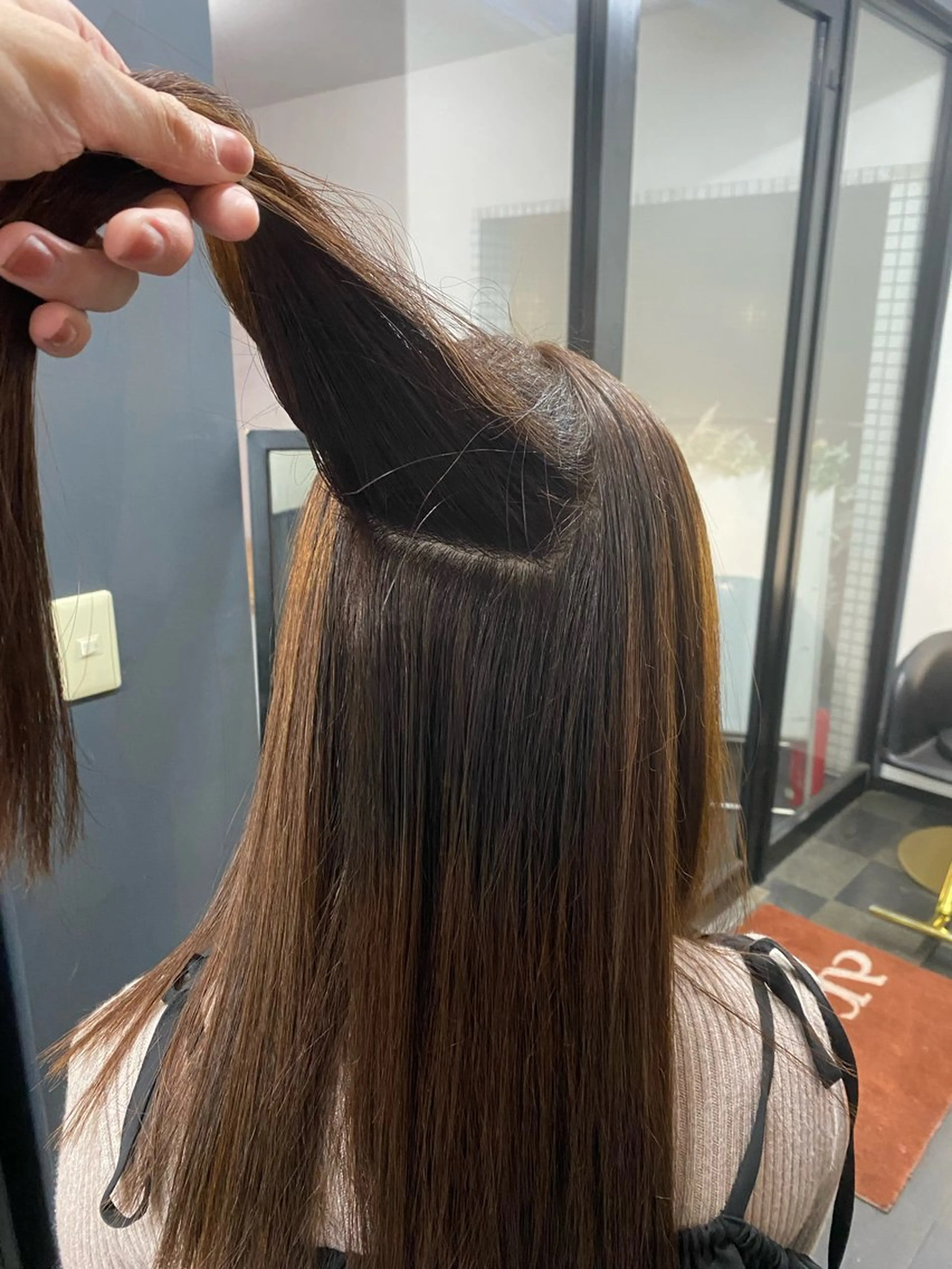 ロング カット 縮毛矯正 池田 亮雅のヘアスタイル