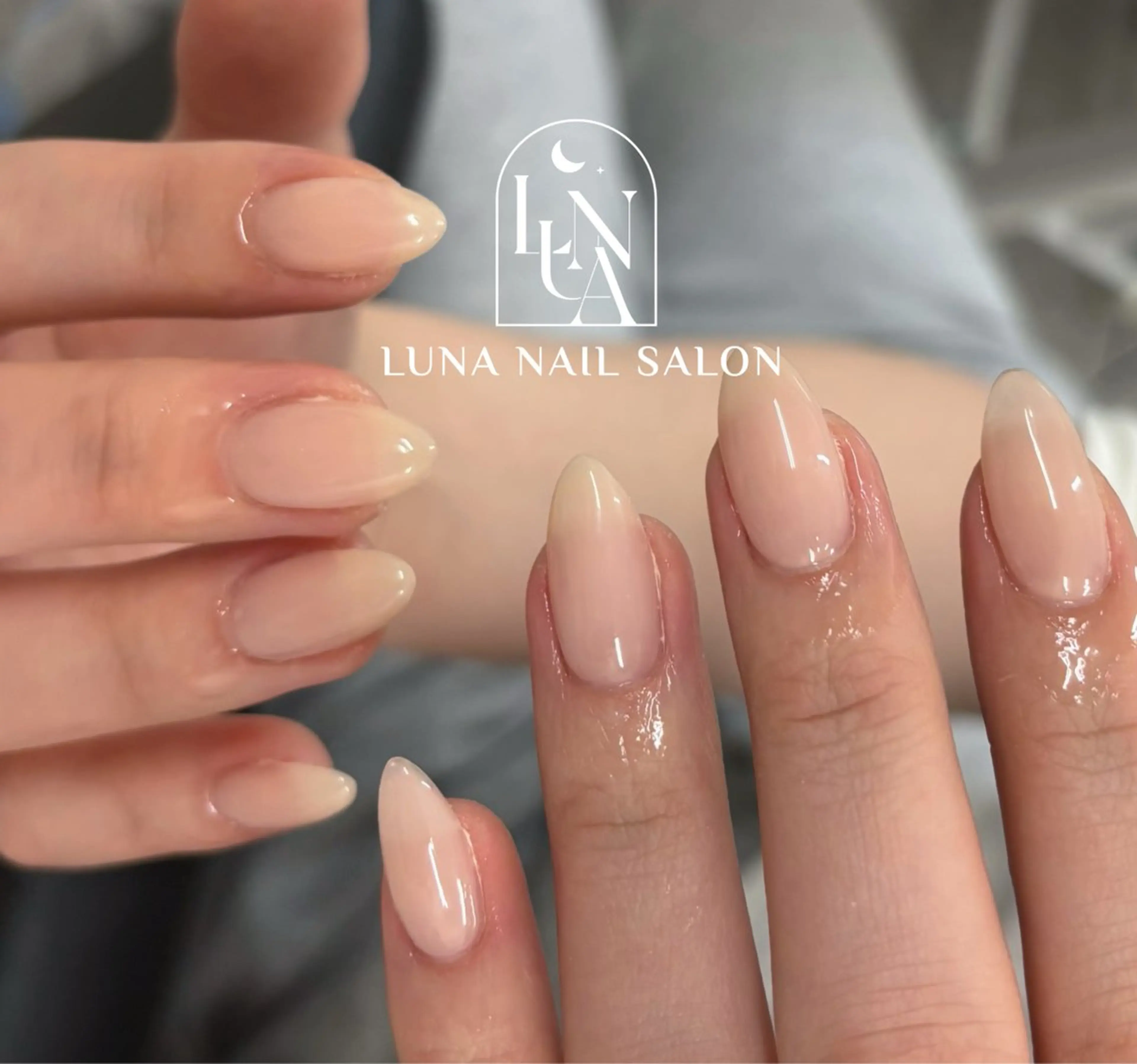 ネイル オフィスネイル シンプルネイル 春ネイル LUNA Nail salon💕のネイルデザイン