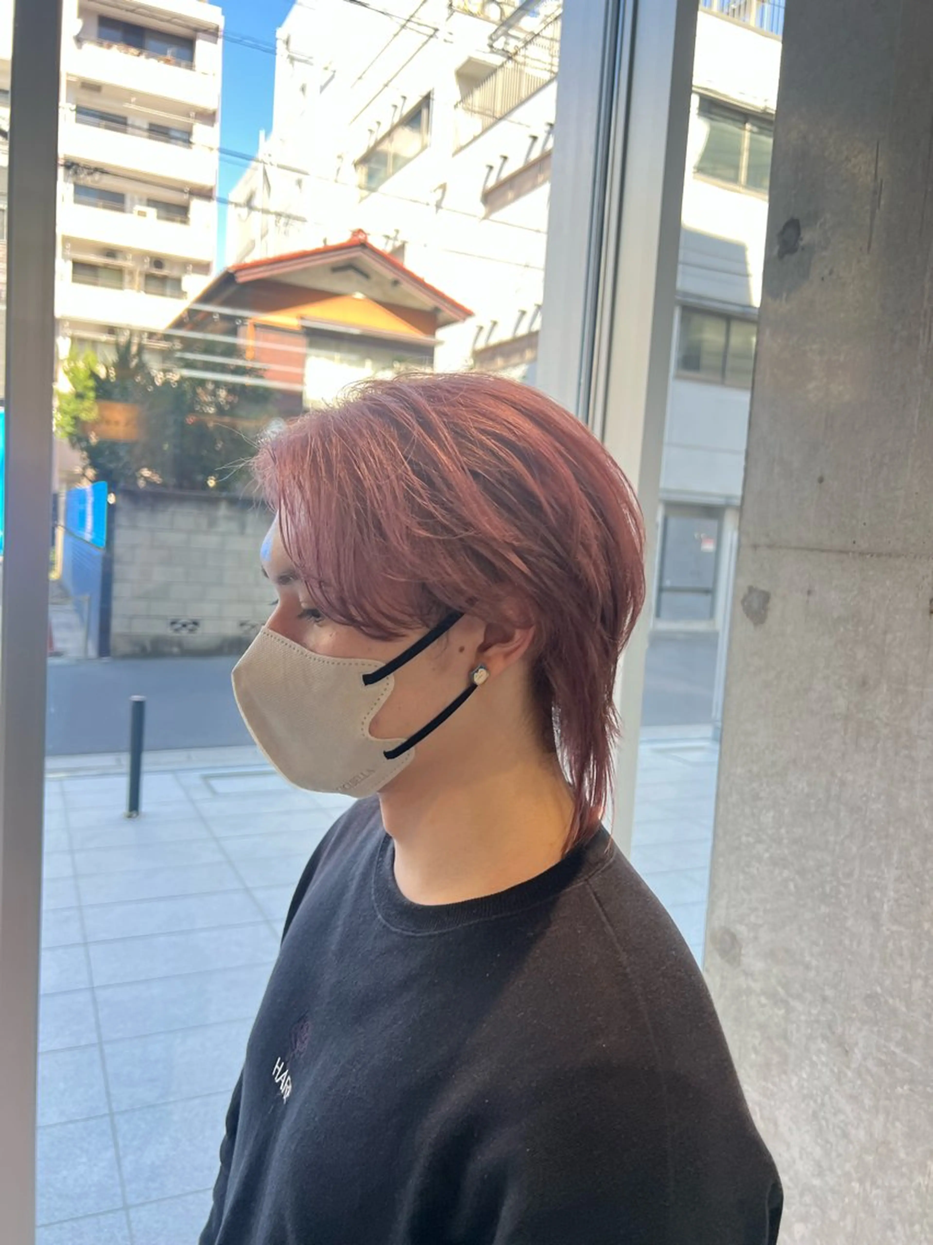 カラー メンズ ブロンド ラベンダーカラー ピンクカラー ピンクラベンダー カット ヘアカラー KENTO/ レイヤーカット/艶髪のヘアスタイル