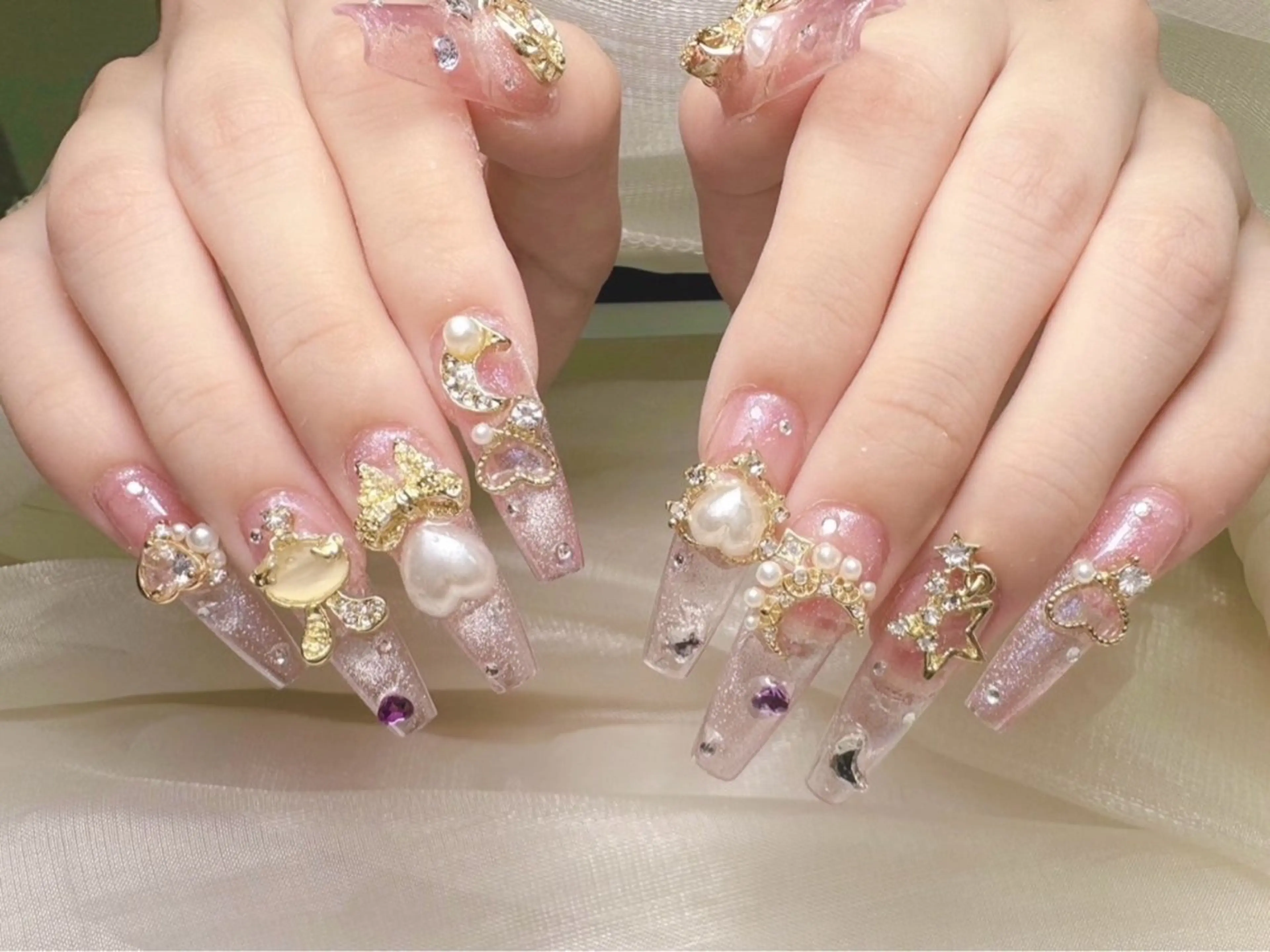チップスカルプ＃キャバ嬢ネイル｜lucky nail 歌舞伎町(one