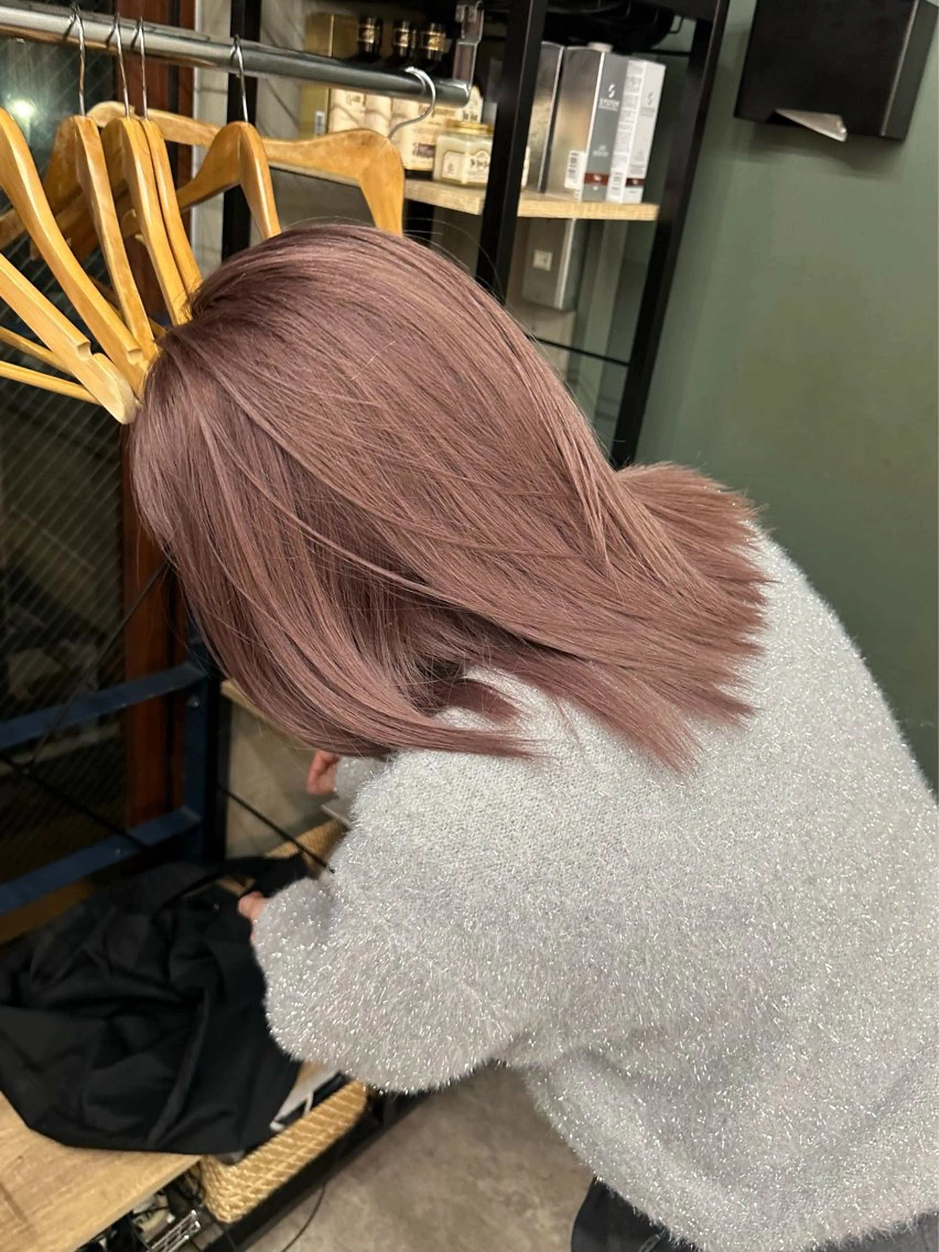 ミディアム カラー ベージュカラー ラベンダーカラー ラベンダーベージュ ヘアカラー トリートメント SALT WATER　恵比寿所属・ボブ／ハイトーン🌟 ／HARUKA🍒のヘアスタイル