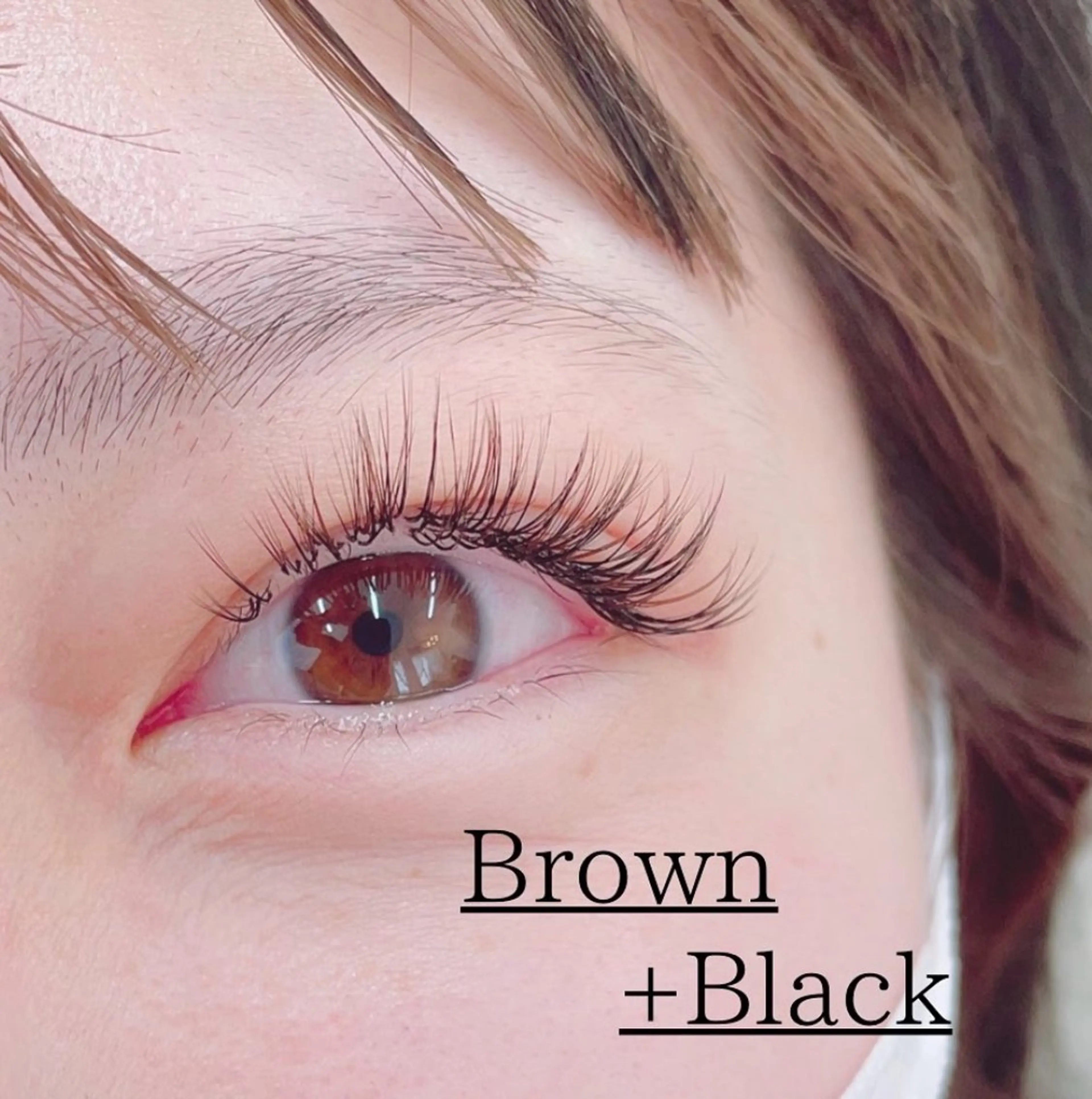 マツエク・マツパ カラーマツエク Reveil  Elegance所属・秋田 美穂のマツエク・マツパデザイン