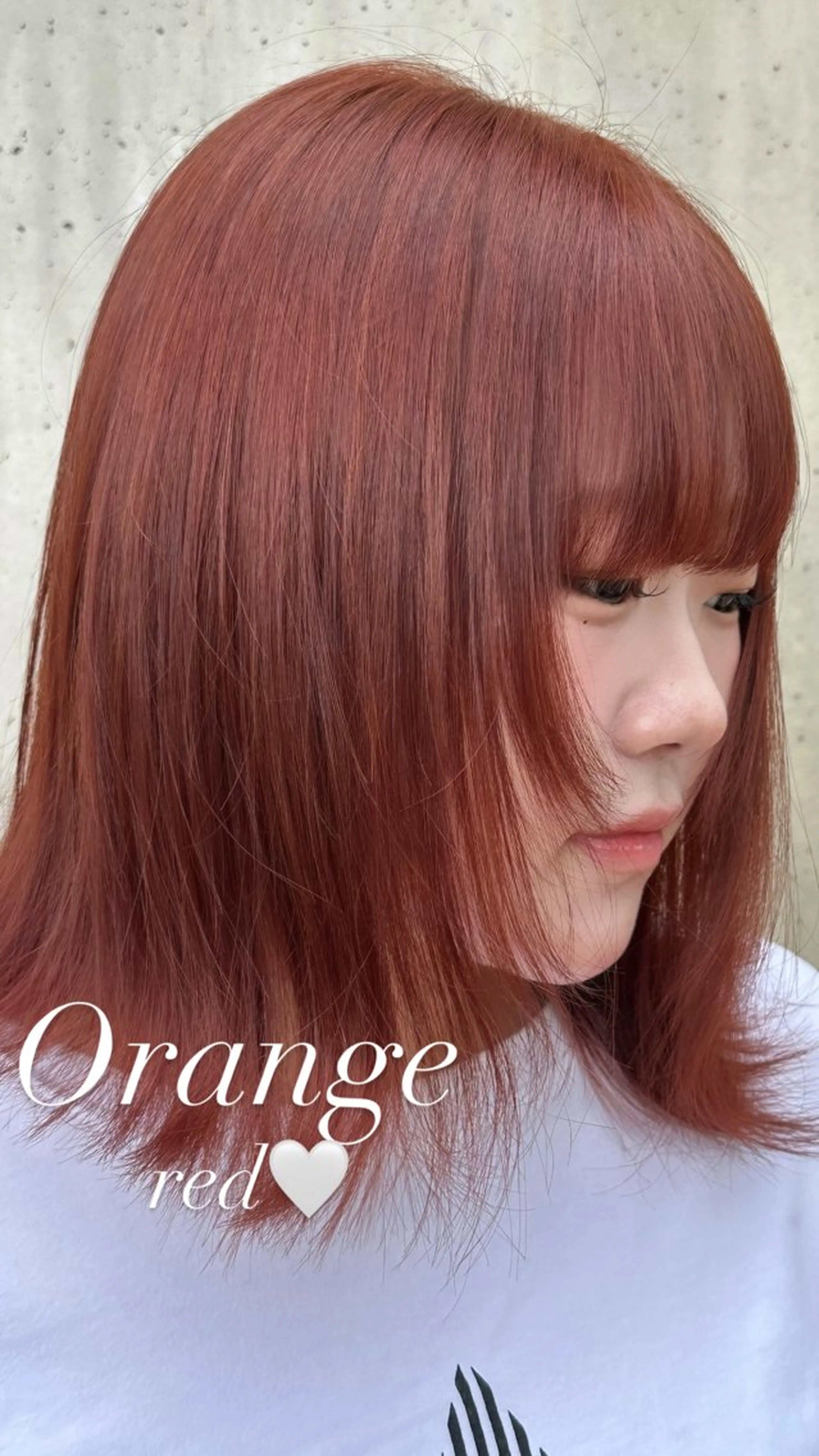 ミディアム ヘアカラー amy .のヘアスタイル