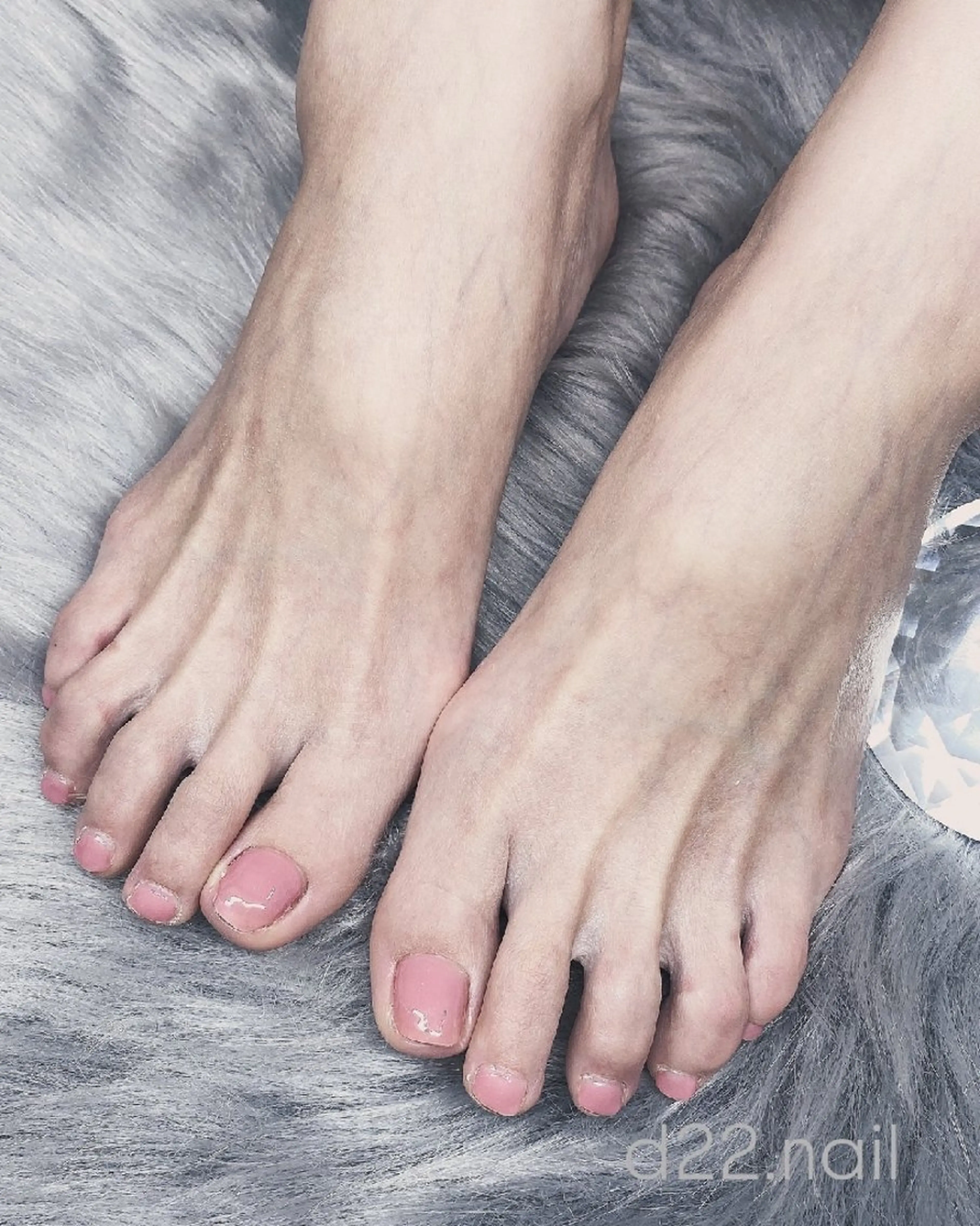 ネイル フットネイル ピンク フットネイル d22 .nailのネイルデザイン