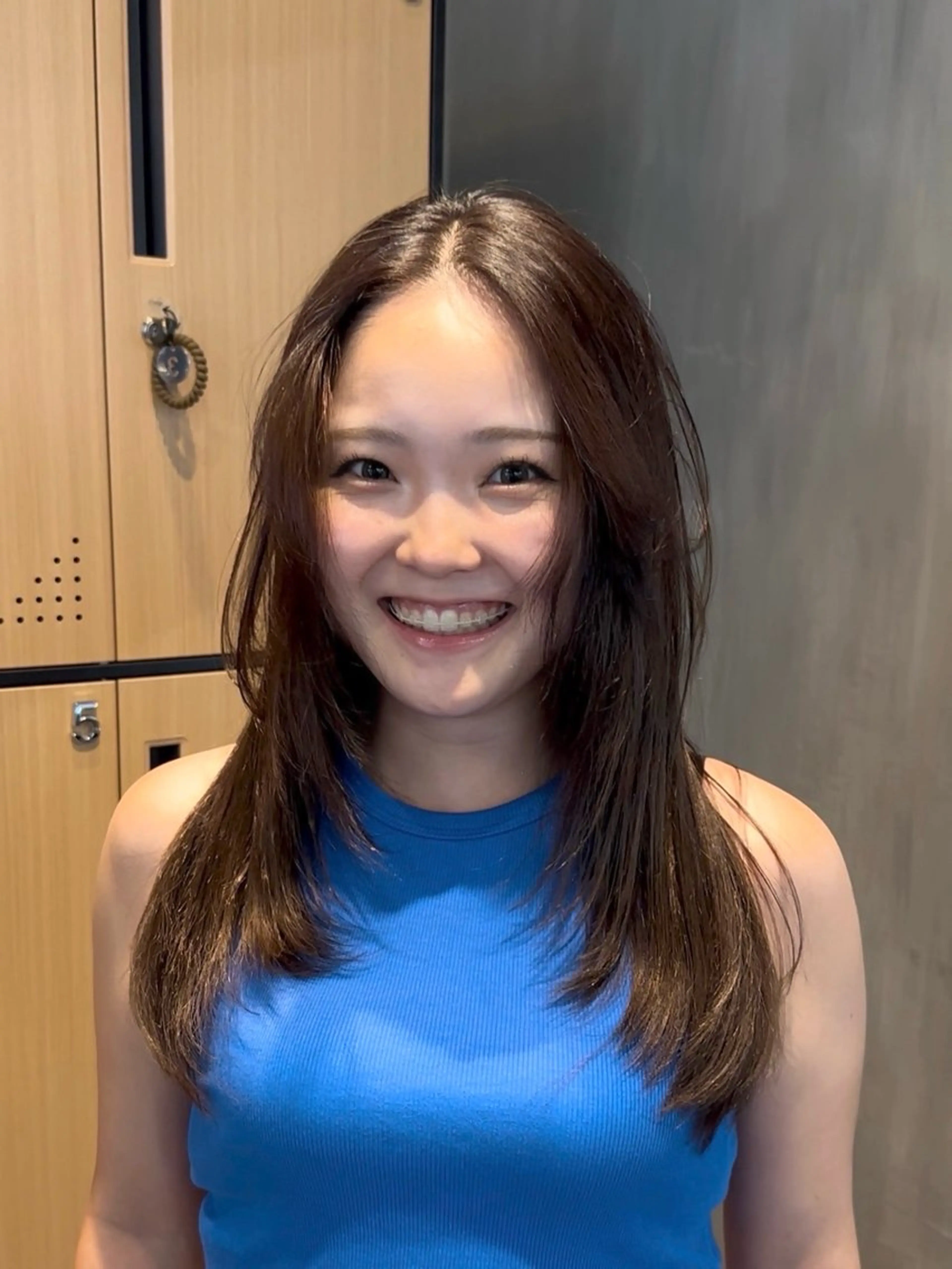 セミロング カラー カット ヘアカラー 縮毛矯正 トリートメント 髪質改善/レイヤー/ 艶髪🎀ayaneのヘアスタイル