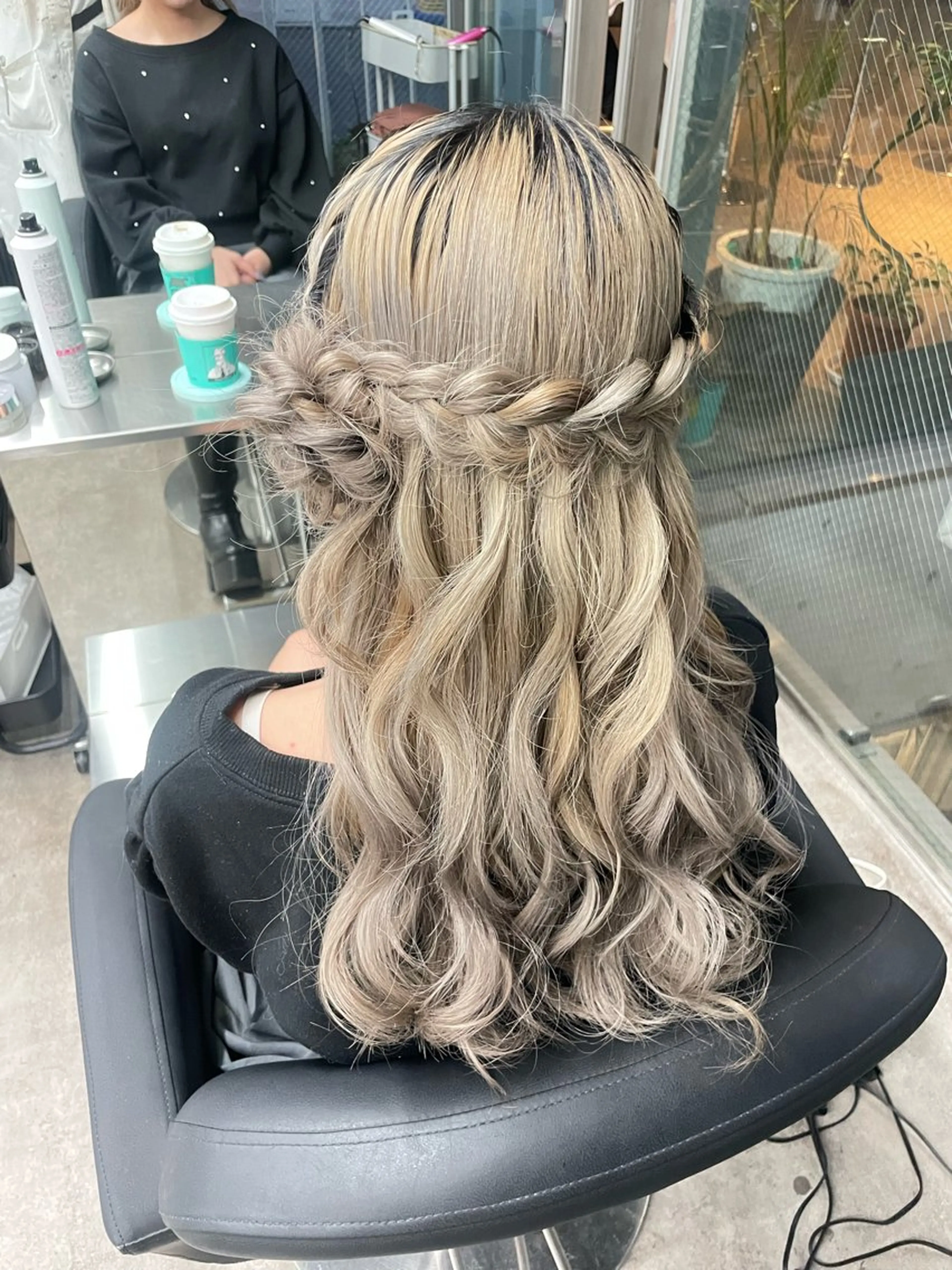 ヘアアレンジ ヘアセット 速水 ゆきののヘアスタイル