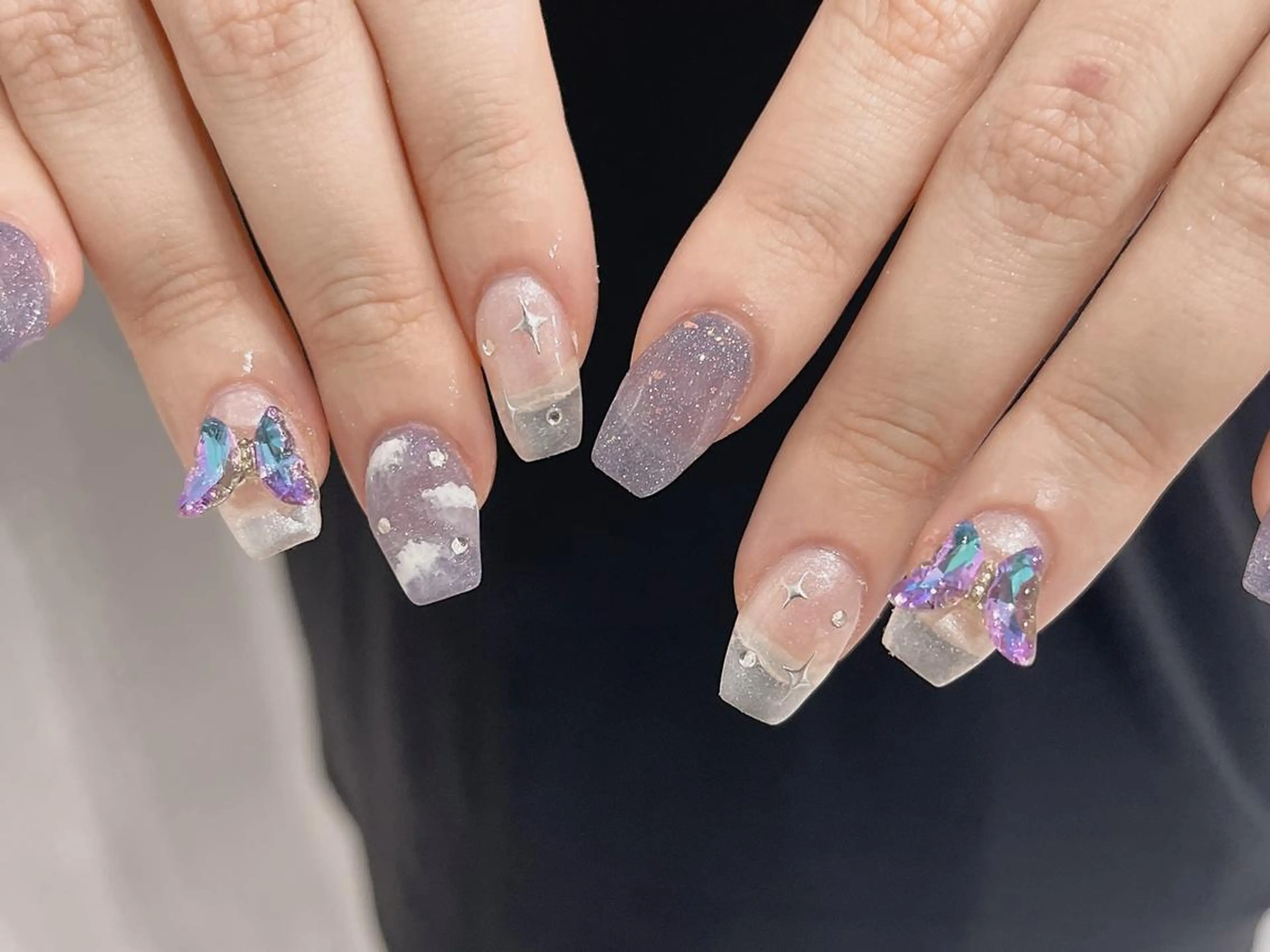 ネイル 持ち込み 🦋y y Nail 🤍のネイルデザイン