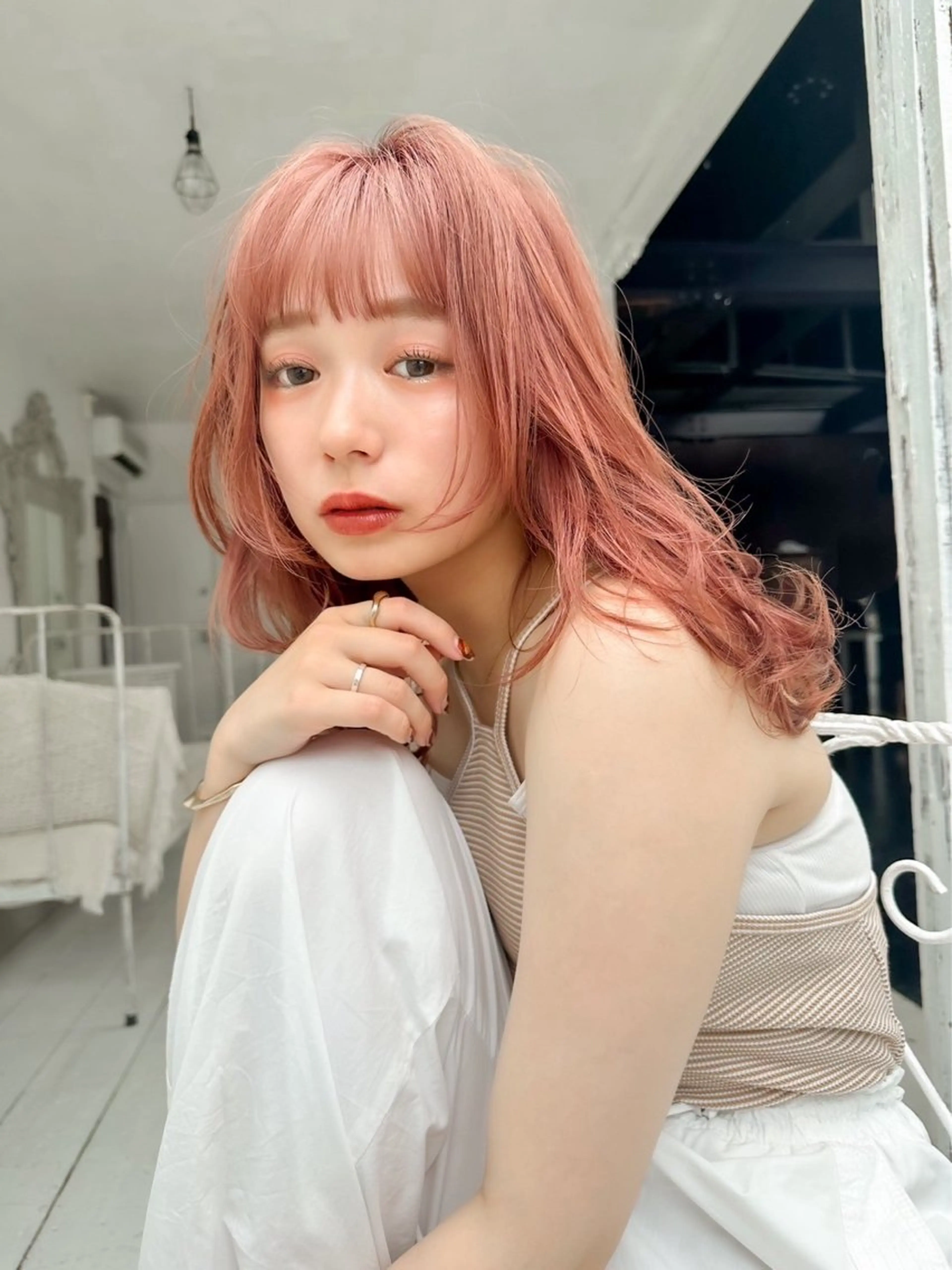 セミロング ボブ レイヤーカット 🎀ボブ/レイヤー /銀座/Emaのヘアスタイル