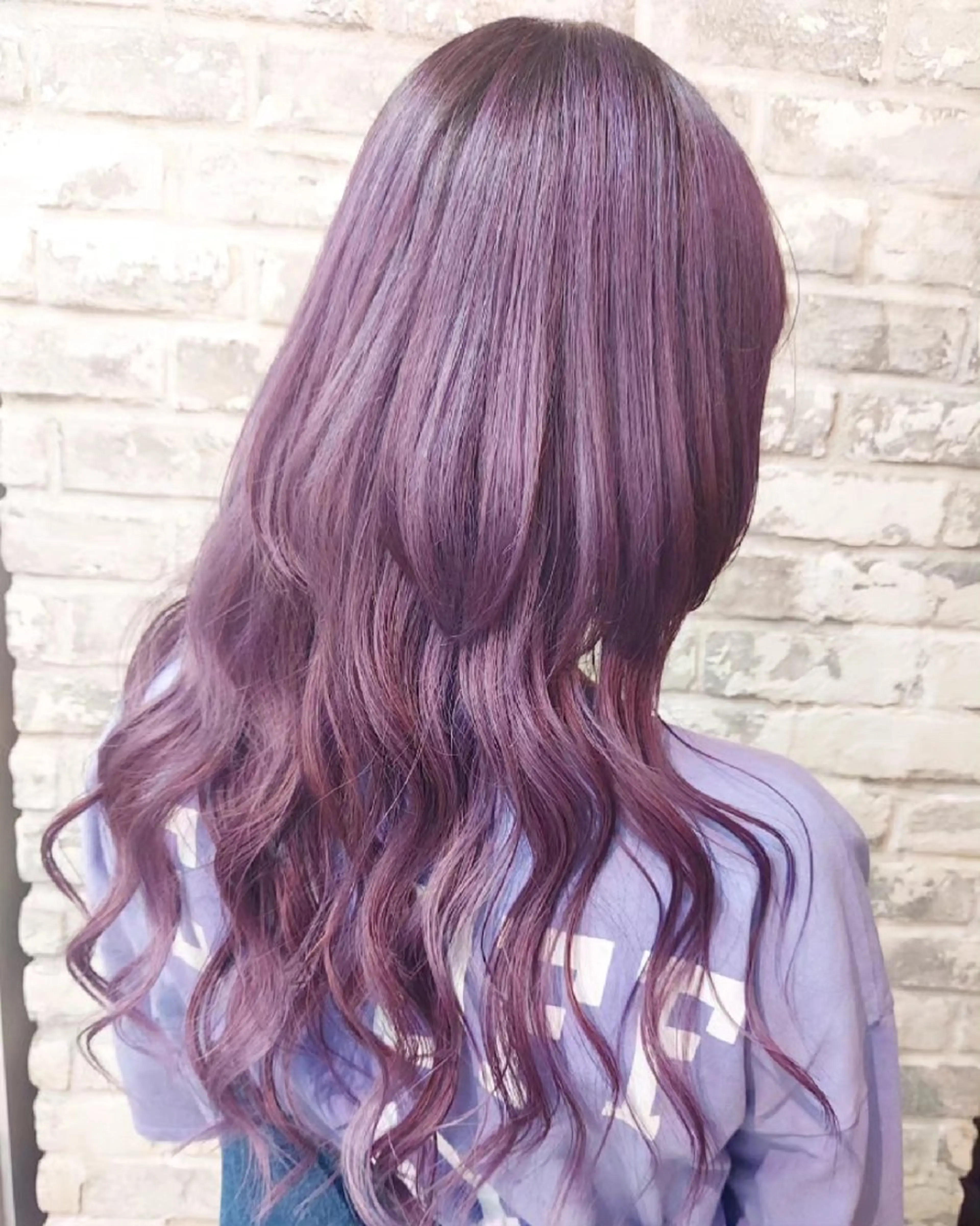 ロング カラー ダブルカラー パープルカラー ヘアカラー トリートメント grow上野御徒町【グロウ】所属・ブリーチ・ハイトーン 特化🎉内山のヘアスタイル